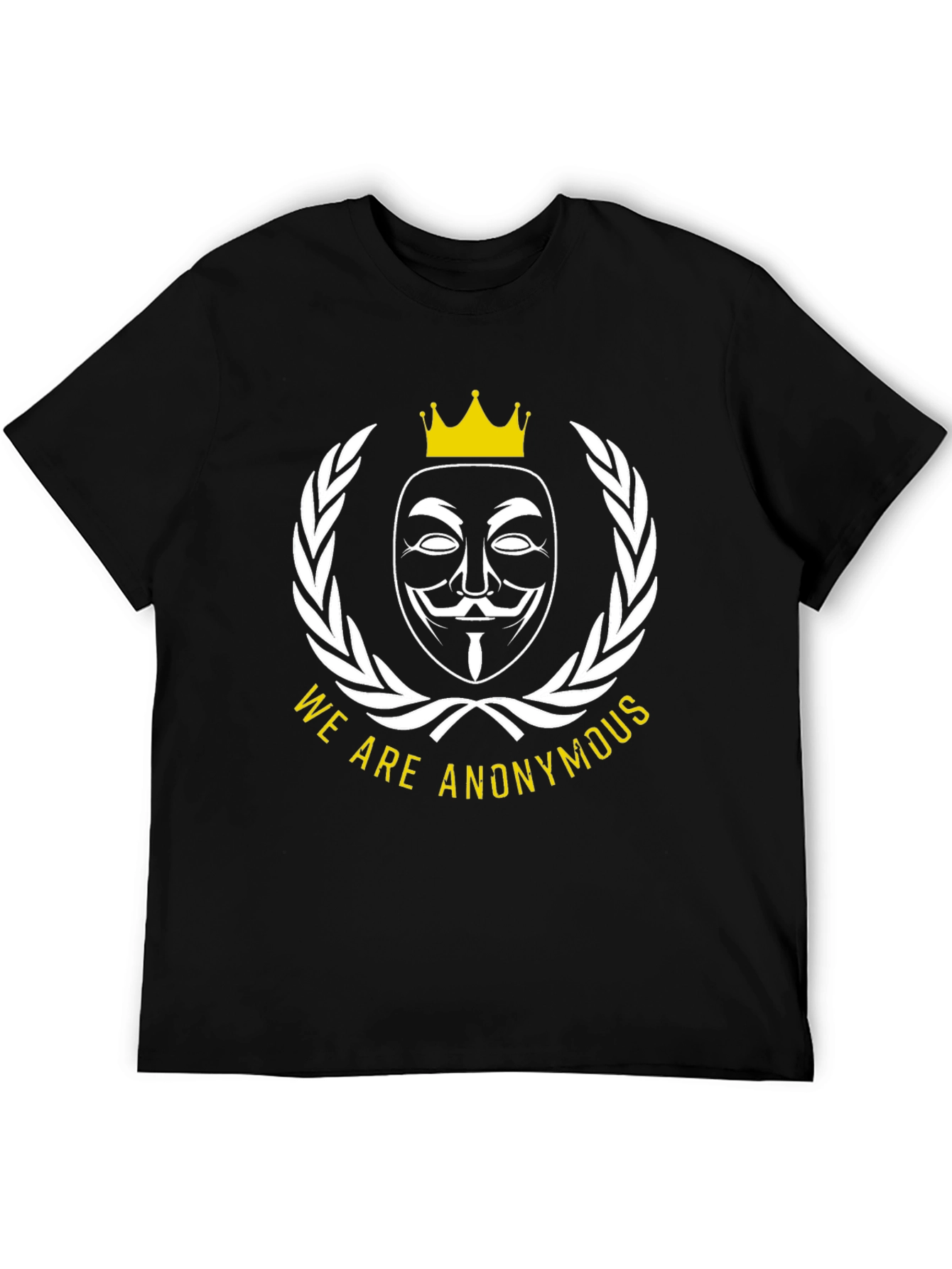 Anonymous Mask Crown T-Shirt - Statement Style!