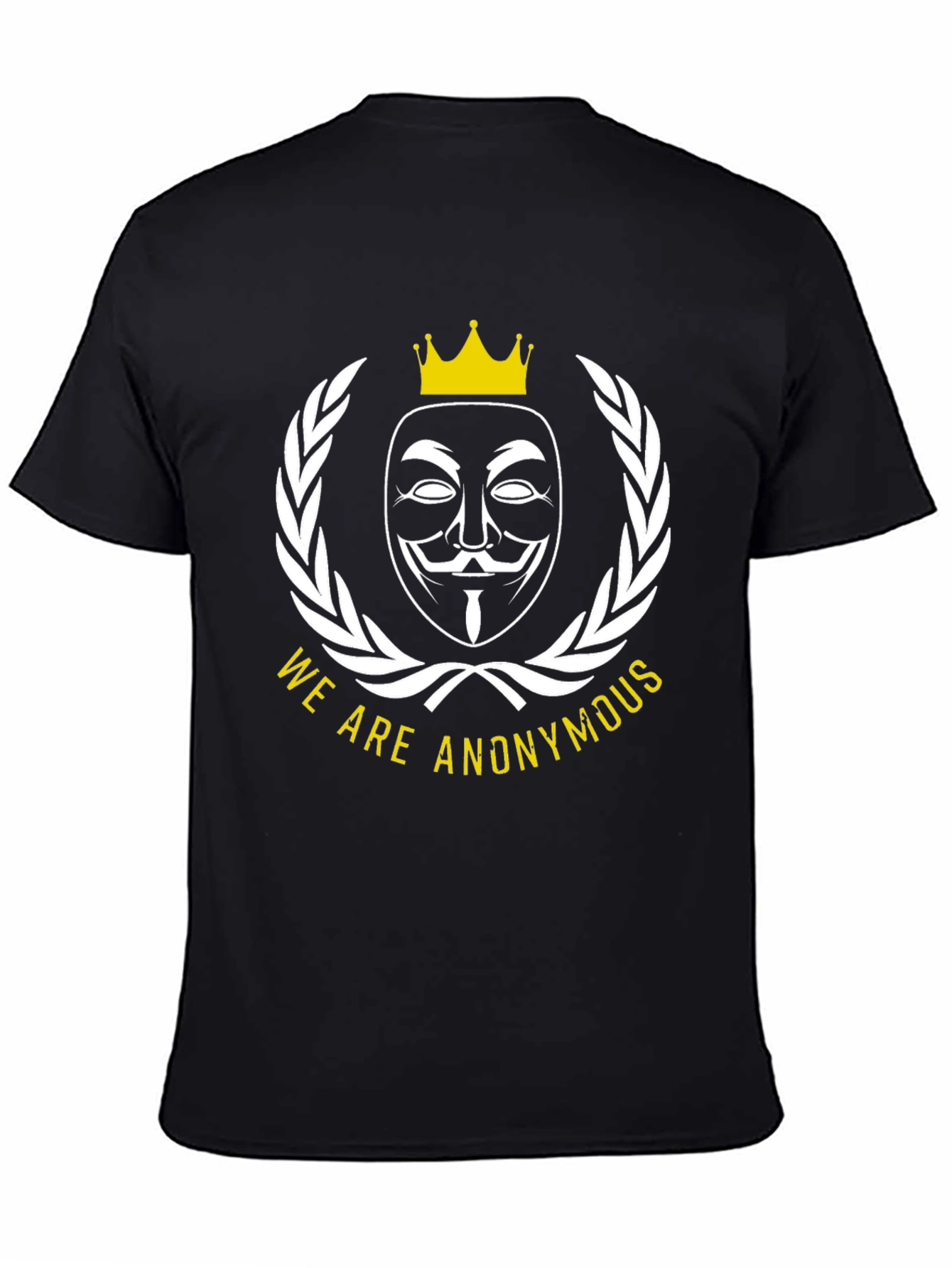 Anonymous Mask Crown T-Shirt - Statement Style!