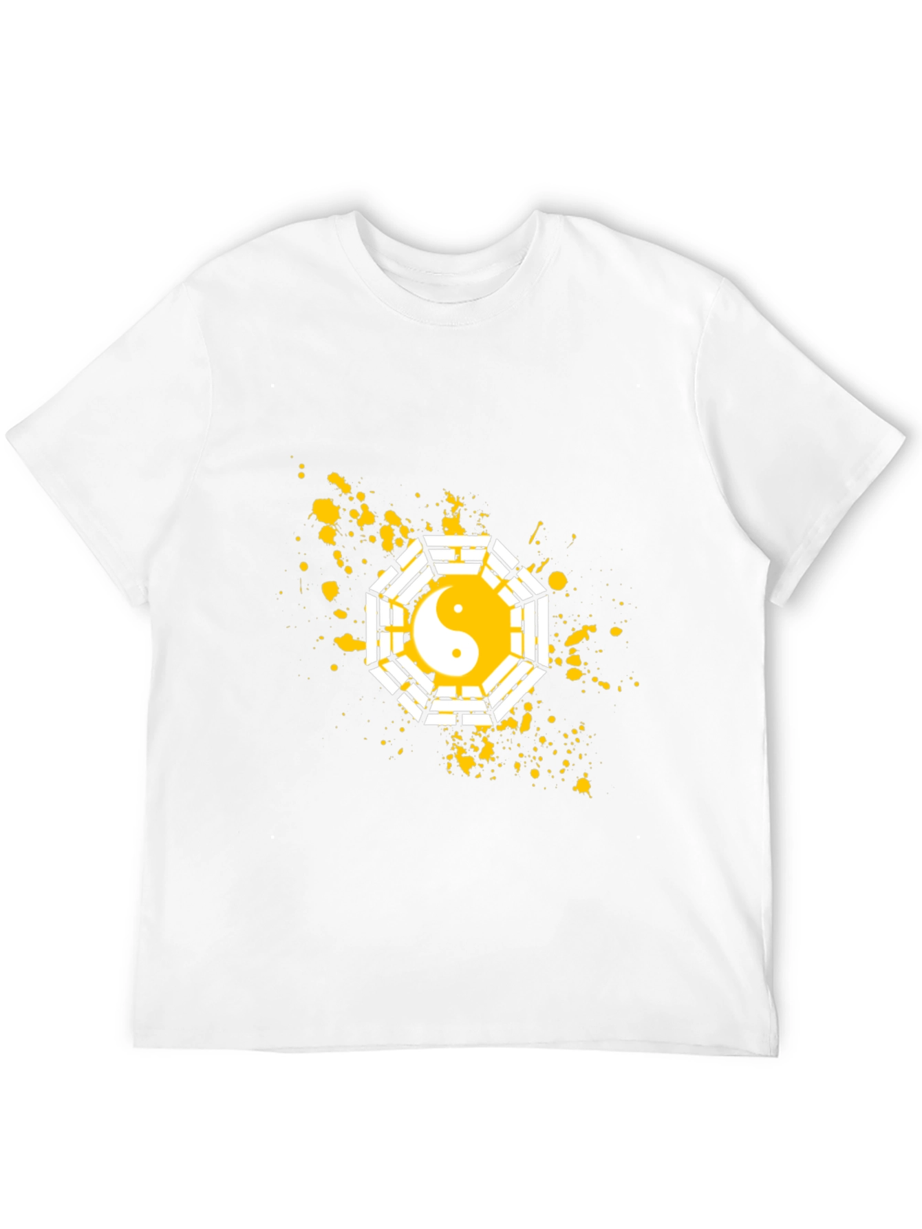 Yin Yang Bagua Graphic T-Shirt - Casual Cotton Tee
