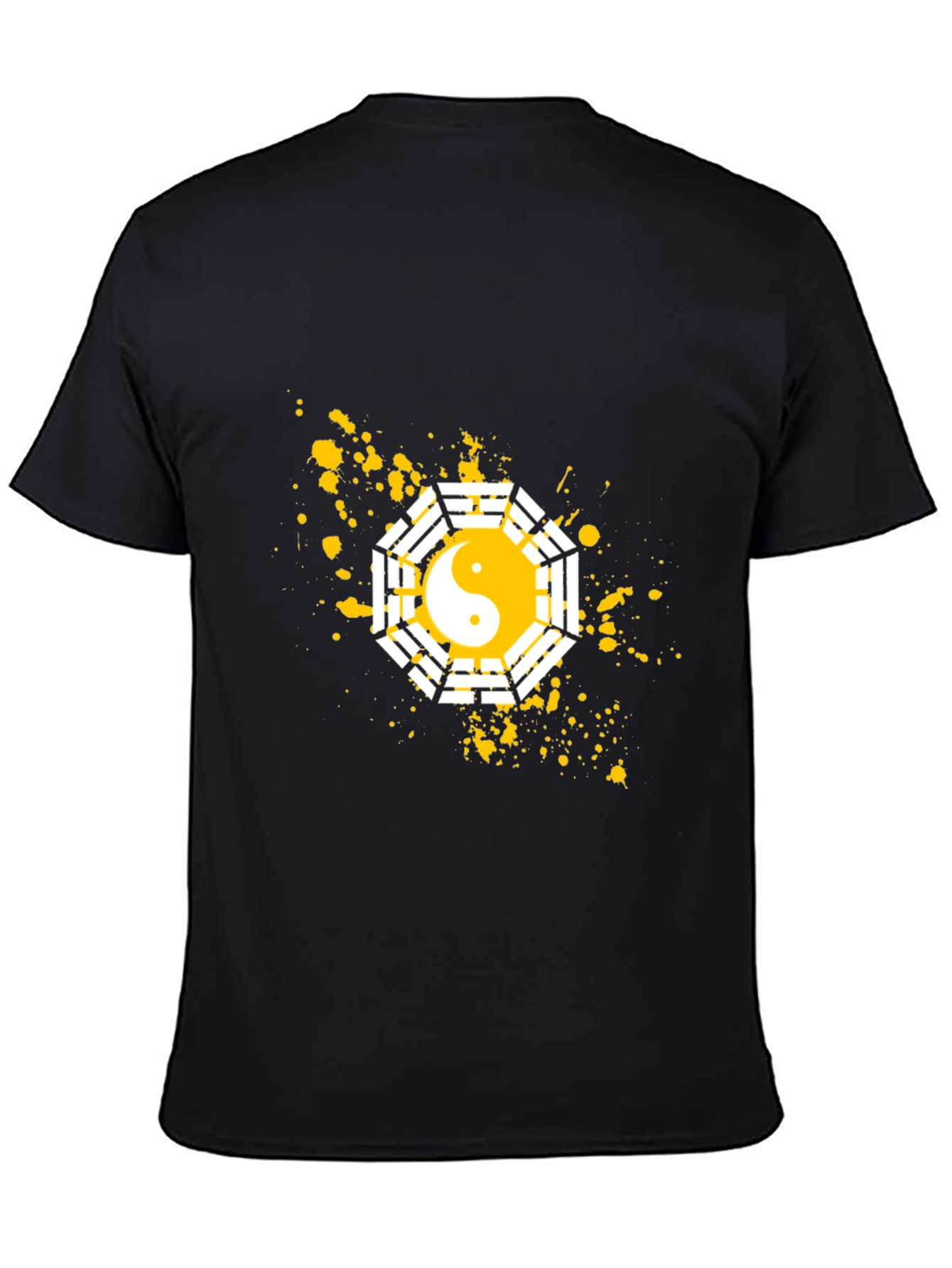 Yin Yang Bagua Graphic T-Shirt - Casual Cotton Tee