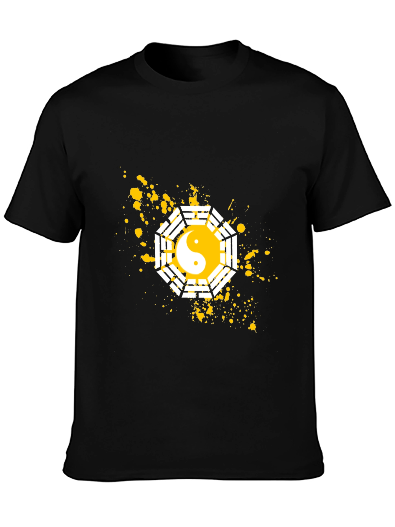 Yin Yang Bagua Graphic T-Shirt - Casual Cotton Tee