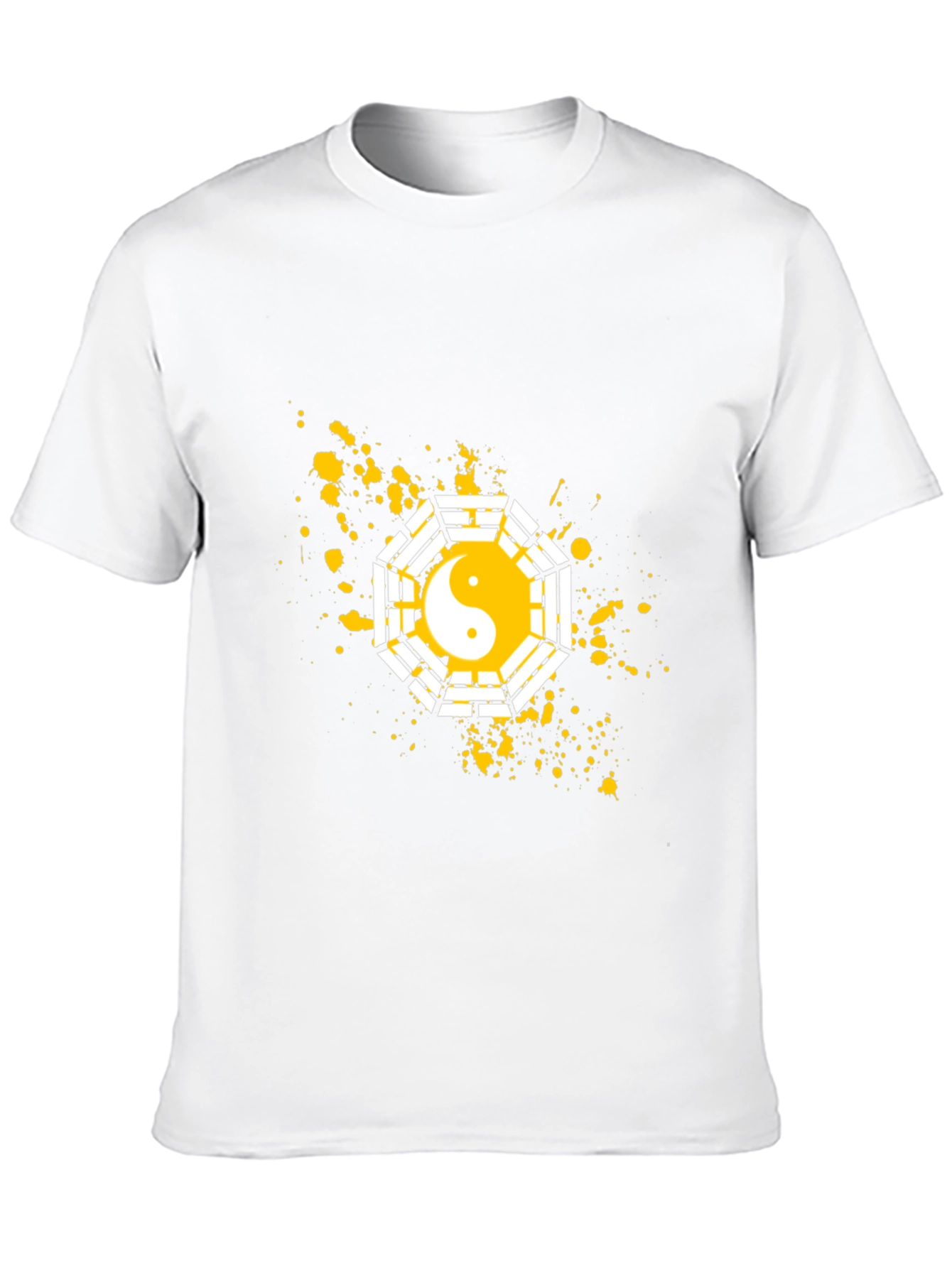 Yin Yang Bagua Graphic T-Shirt - Casual Cotton Tee