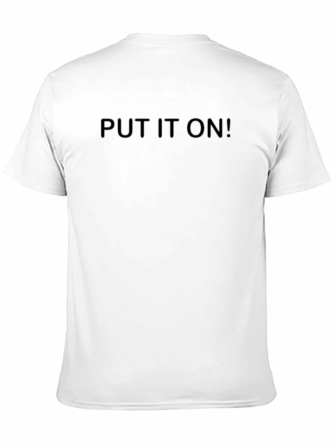Put It On! Mens Graphic T-Shirt - Black