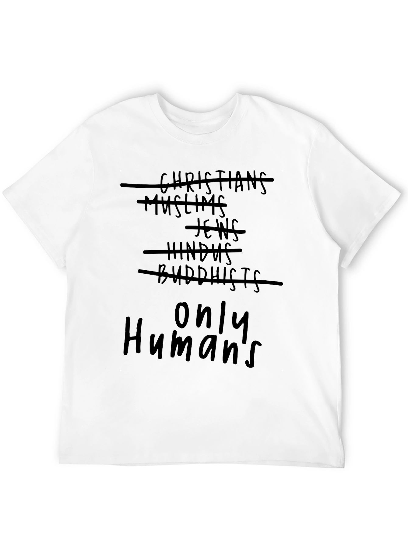 Only Humans Black T-Shirt