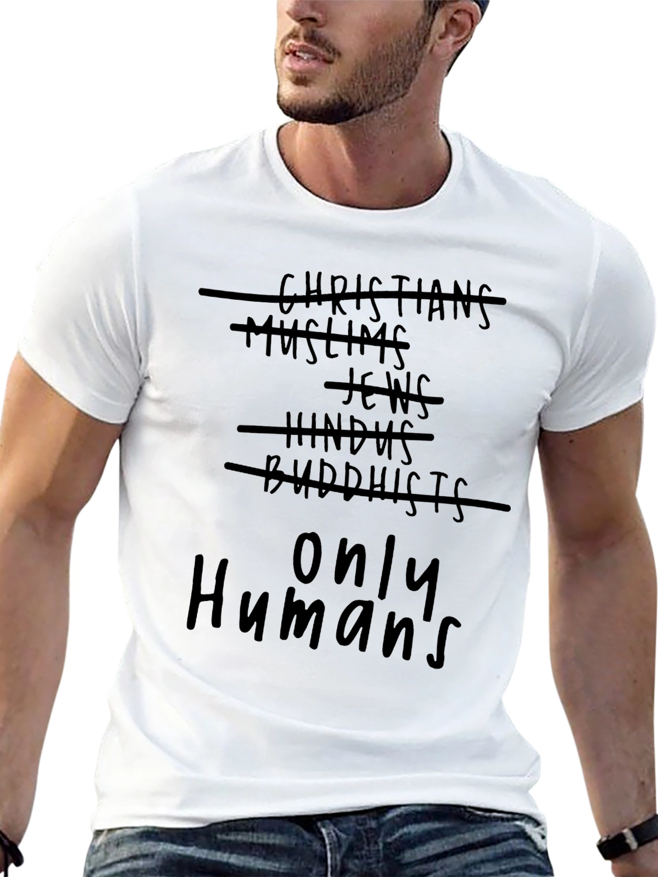 Only Humans Black T-Shirt