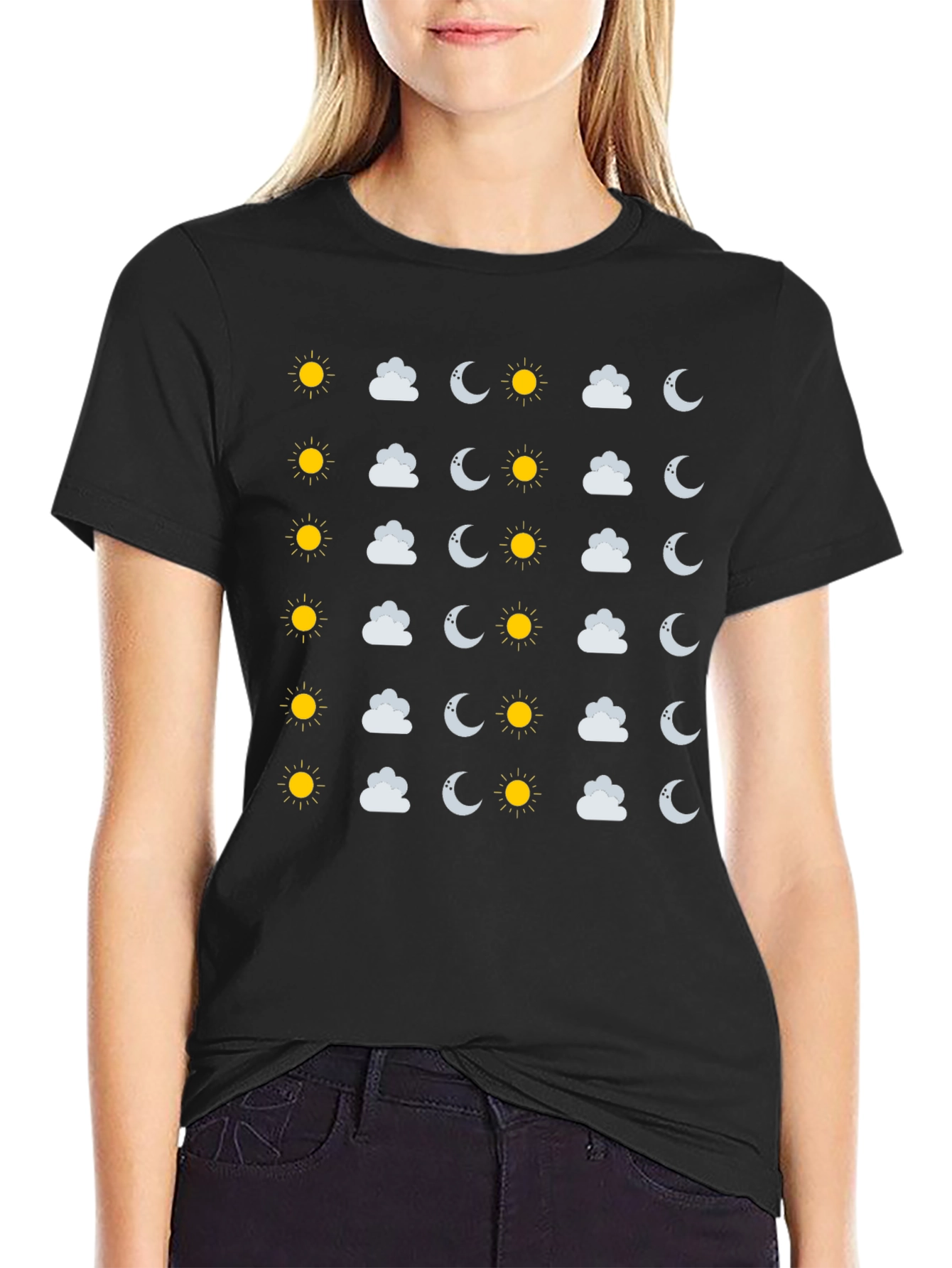 Weather Pattern Graphic Print Tee