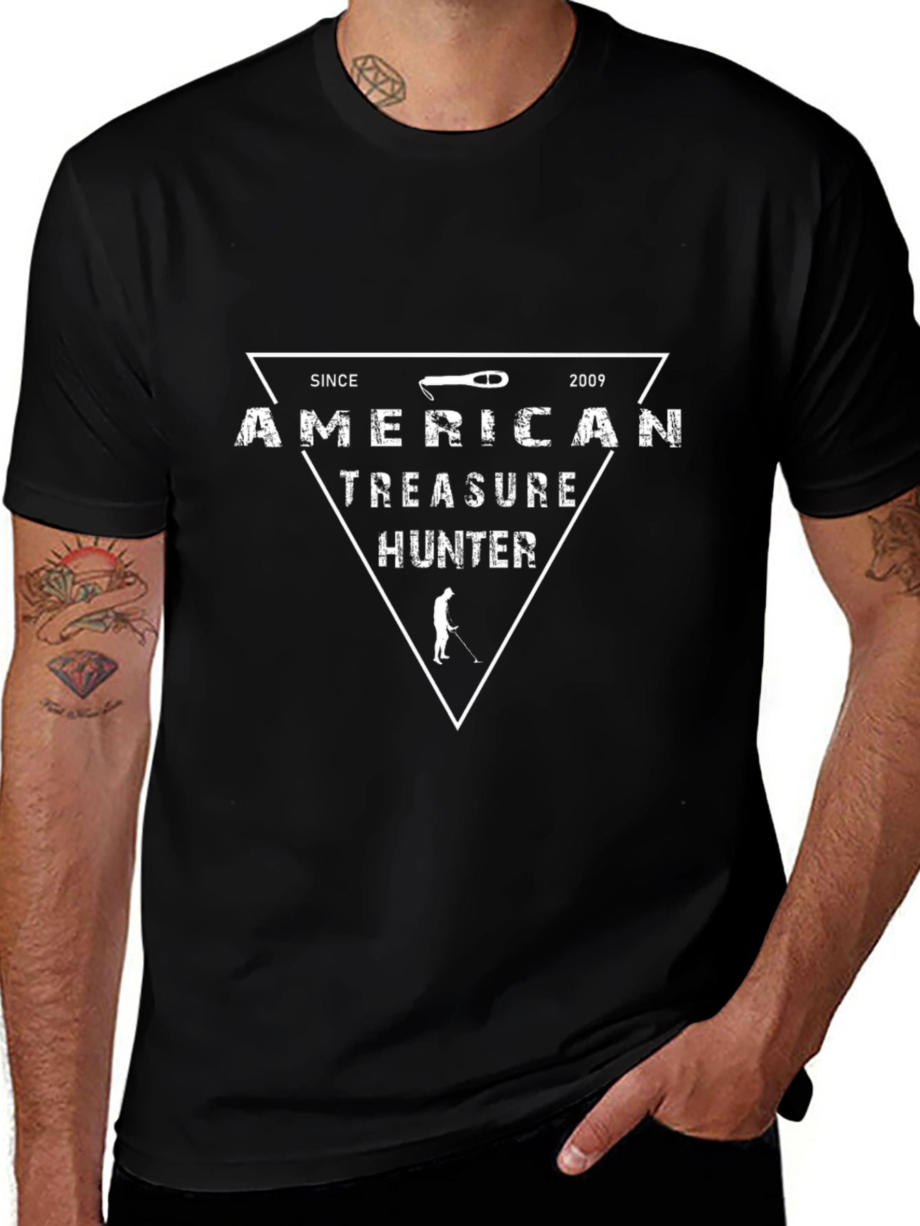 American Treasure Hunter Graphic T-Shirt
