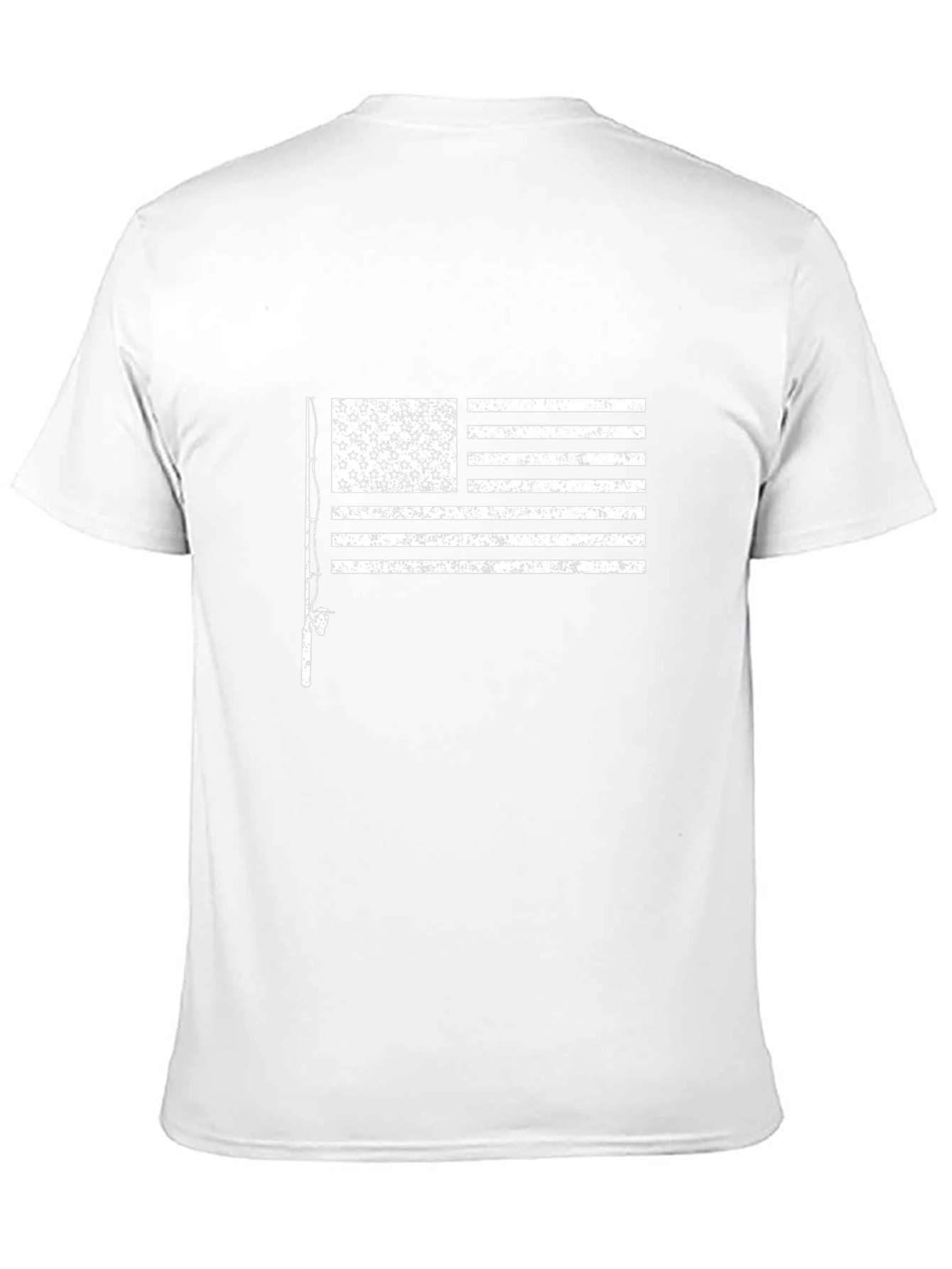 Fishing Flag Graphic T-Shirt - USA Pride