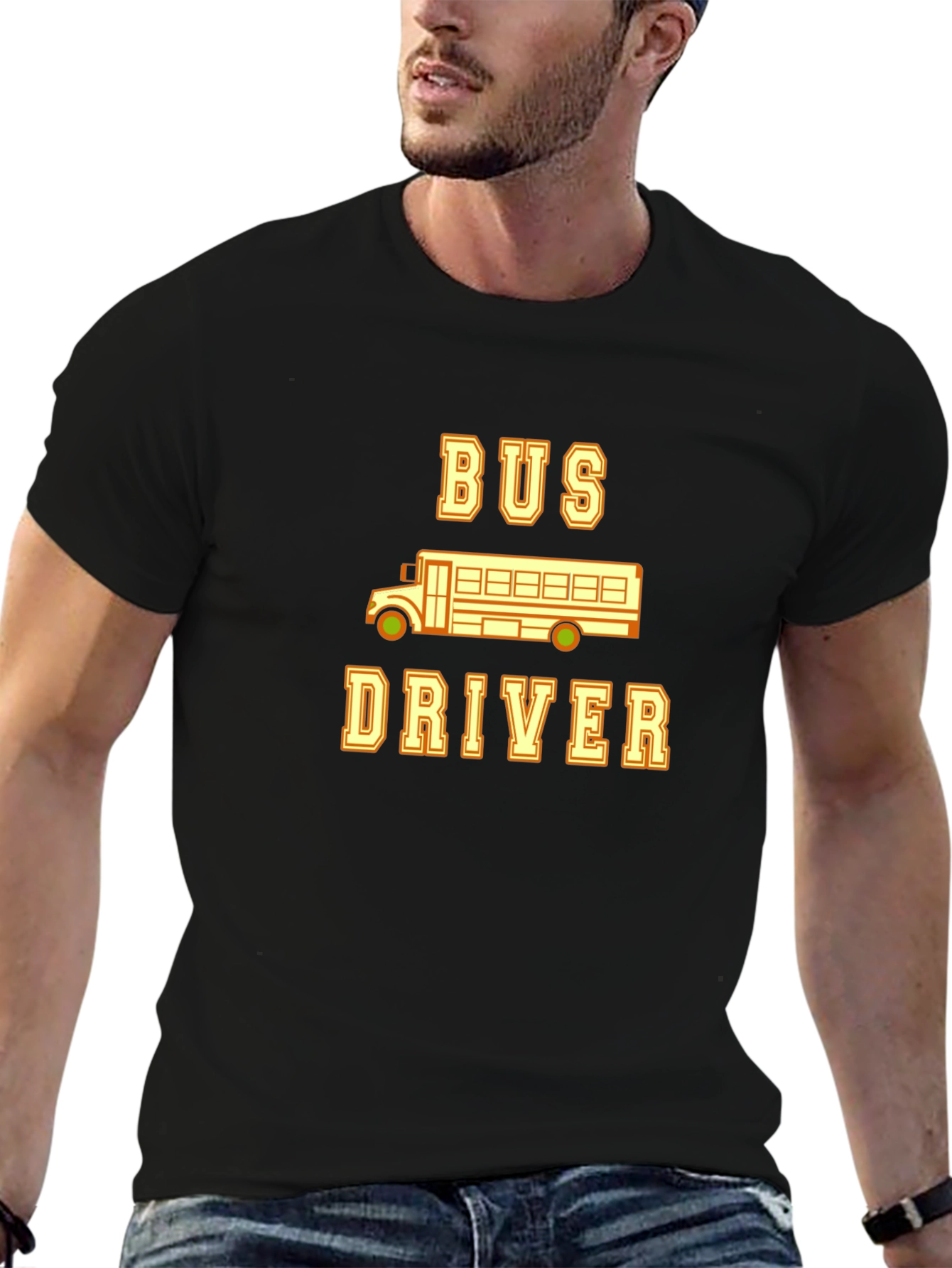 Bus Driver Graphic T-Shirt - School Bus Tee