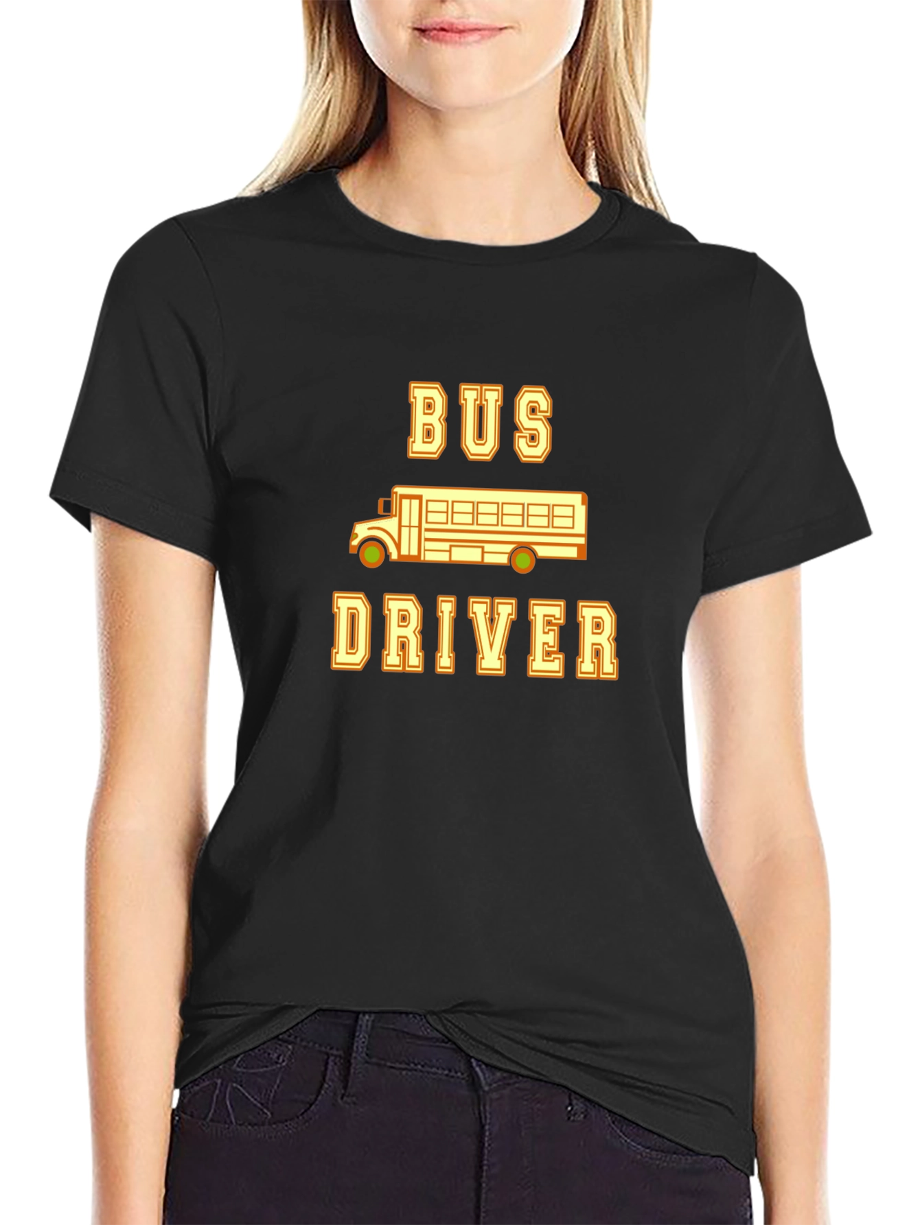 Bus Driver Graphic T-Shirt - School Bus Tee