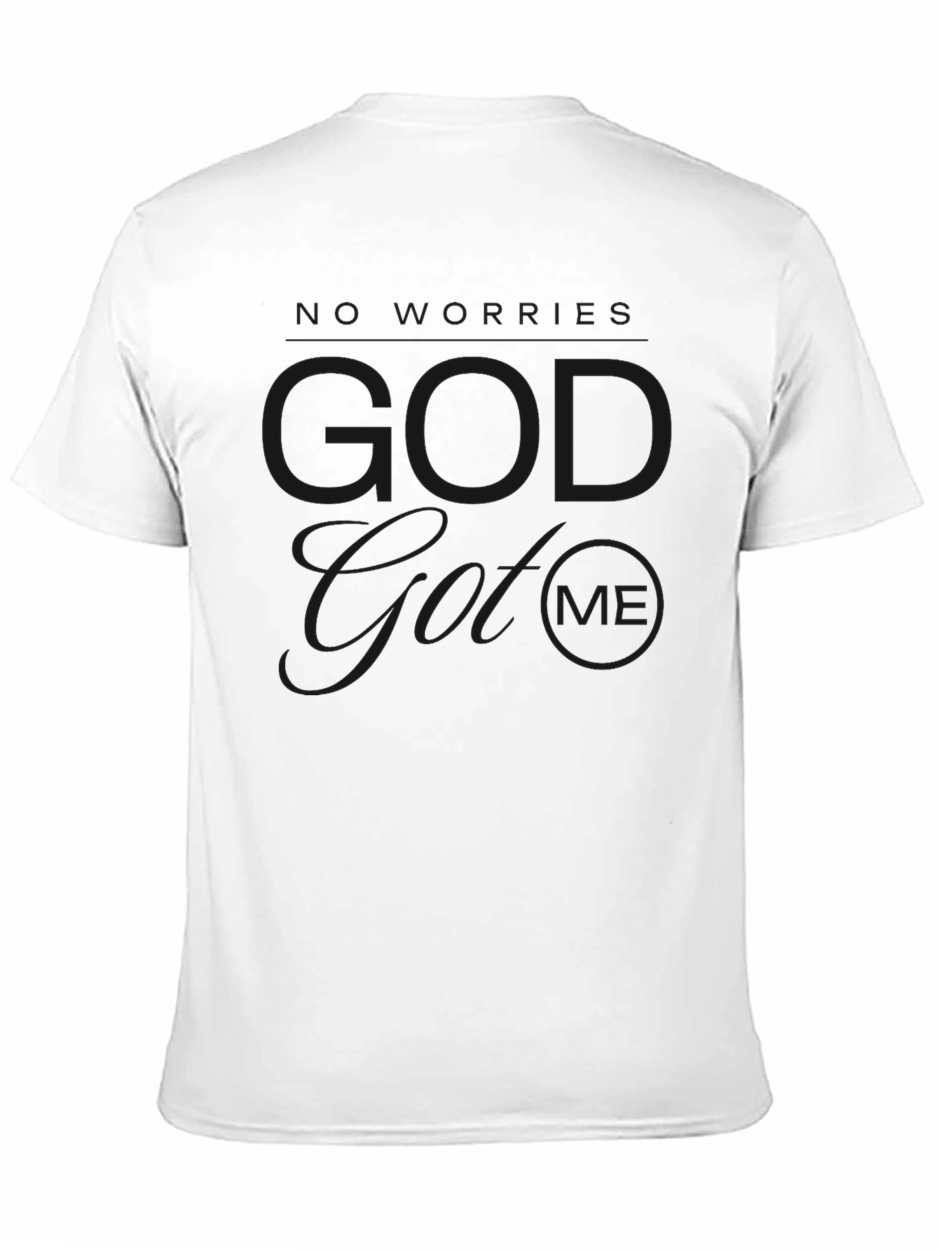 Modern Graphic Print Black T-Shirt