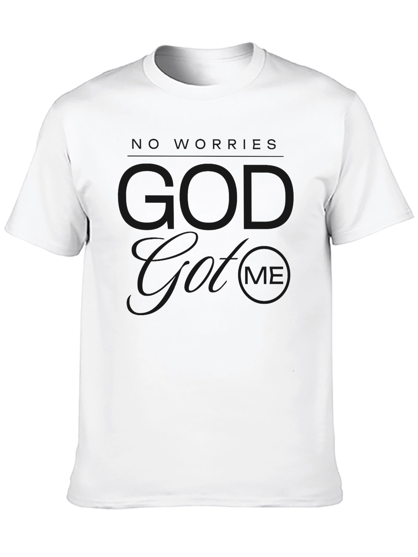 Modern Graphic Print Black T-Shirt