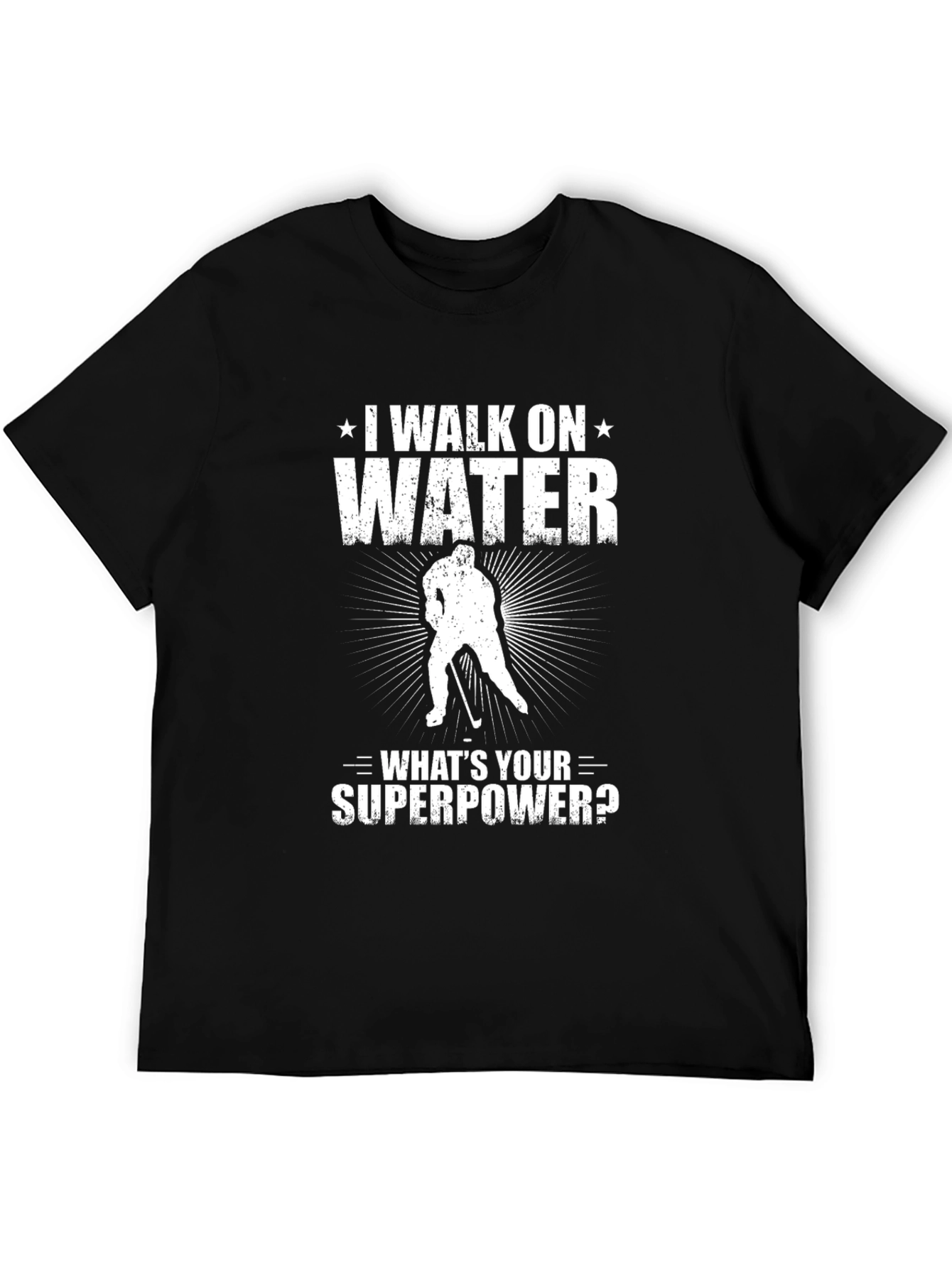 I Walk On Water Hockey T-Shirt
