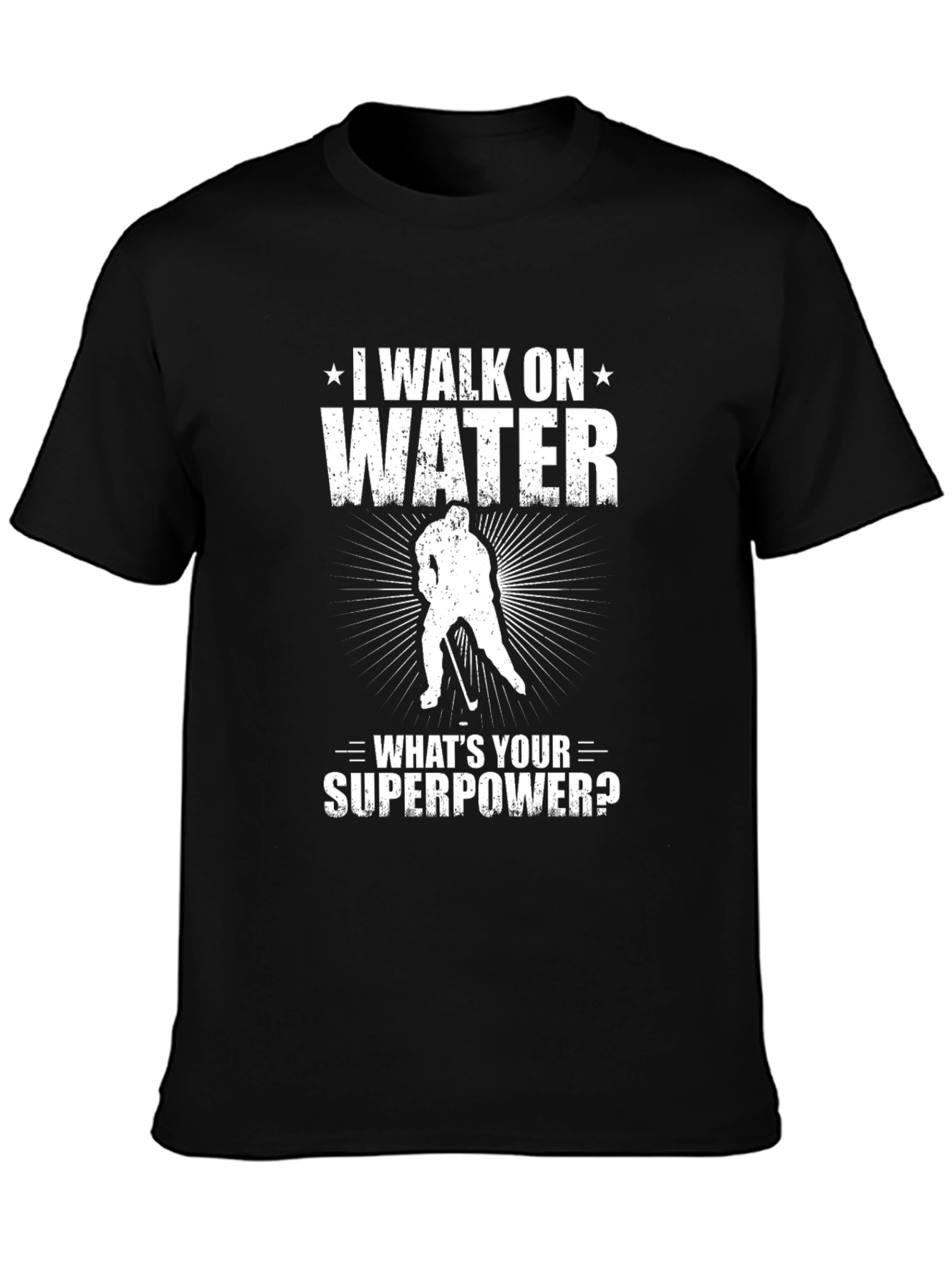 I Walk On Water Hockey T-Shirt
