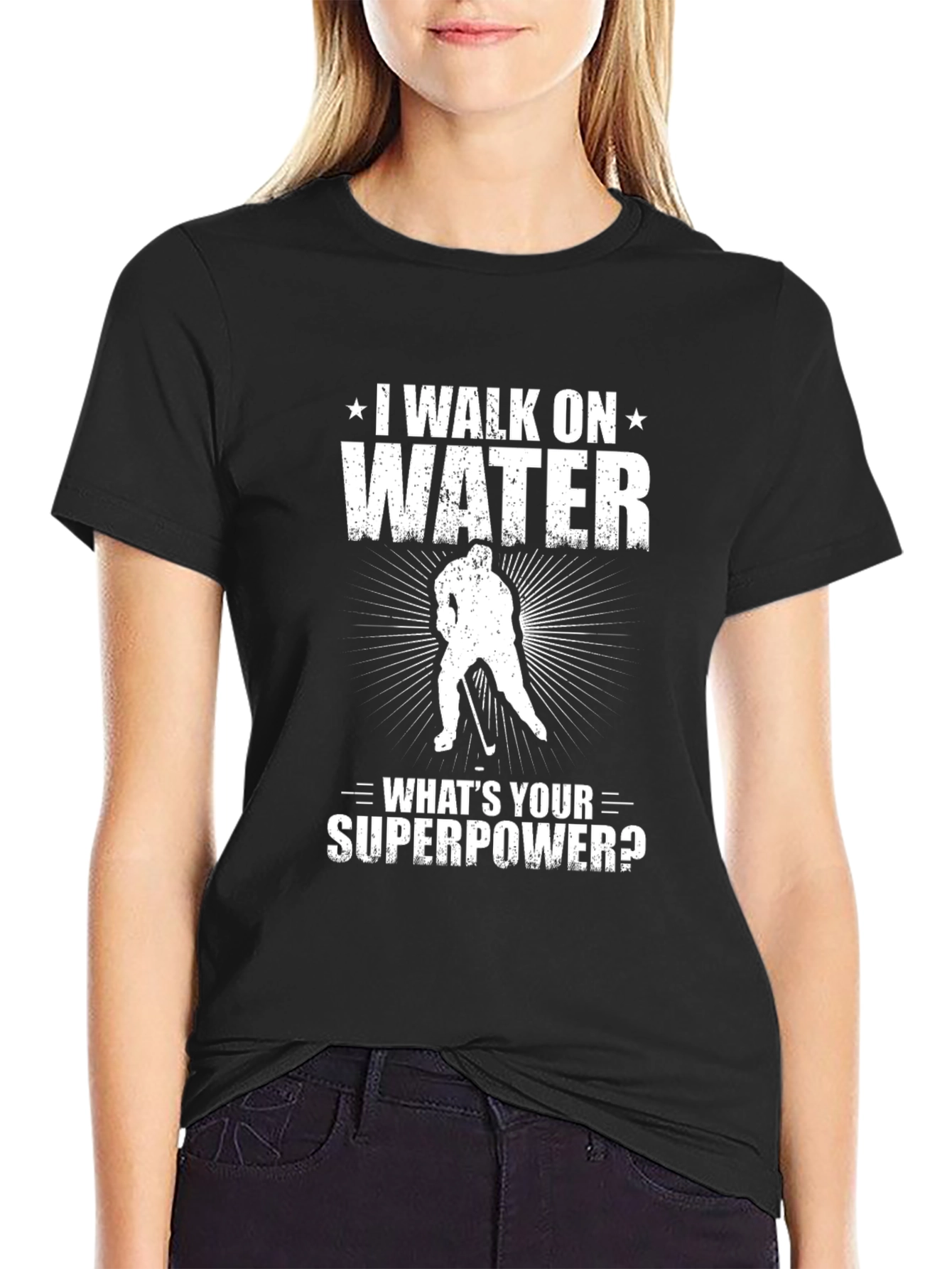 I Walk On Water Hockey T-Shirt