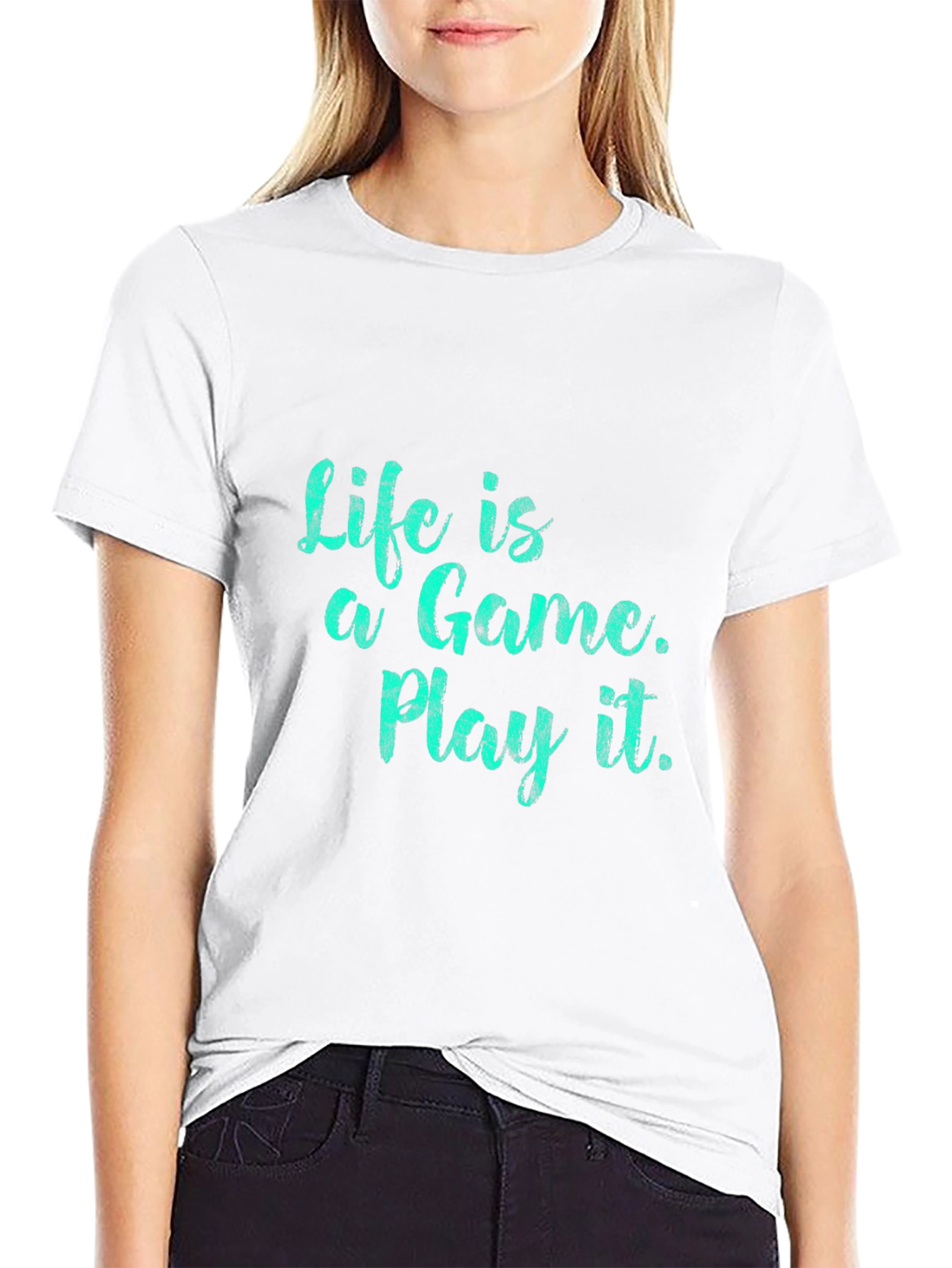 Life is a Game Black T-Shirt