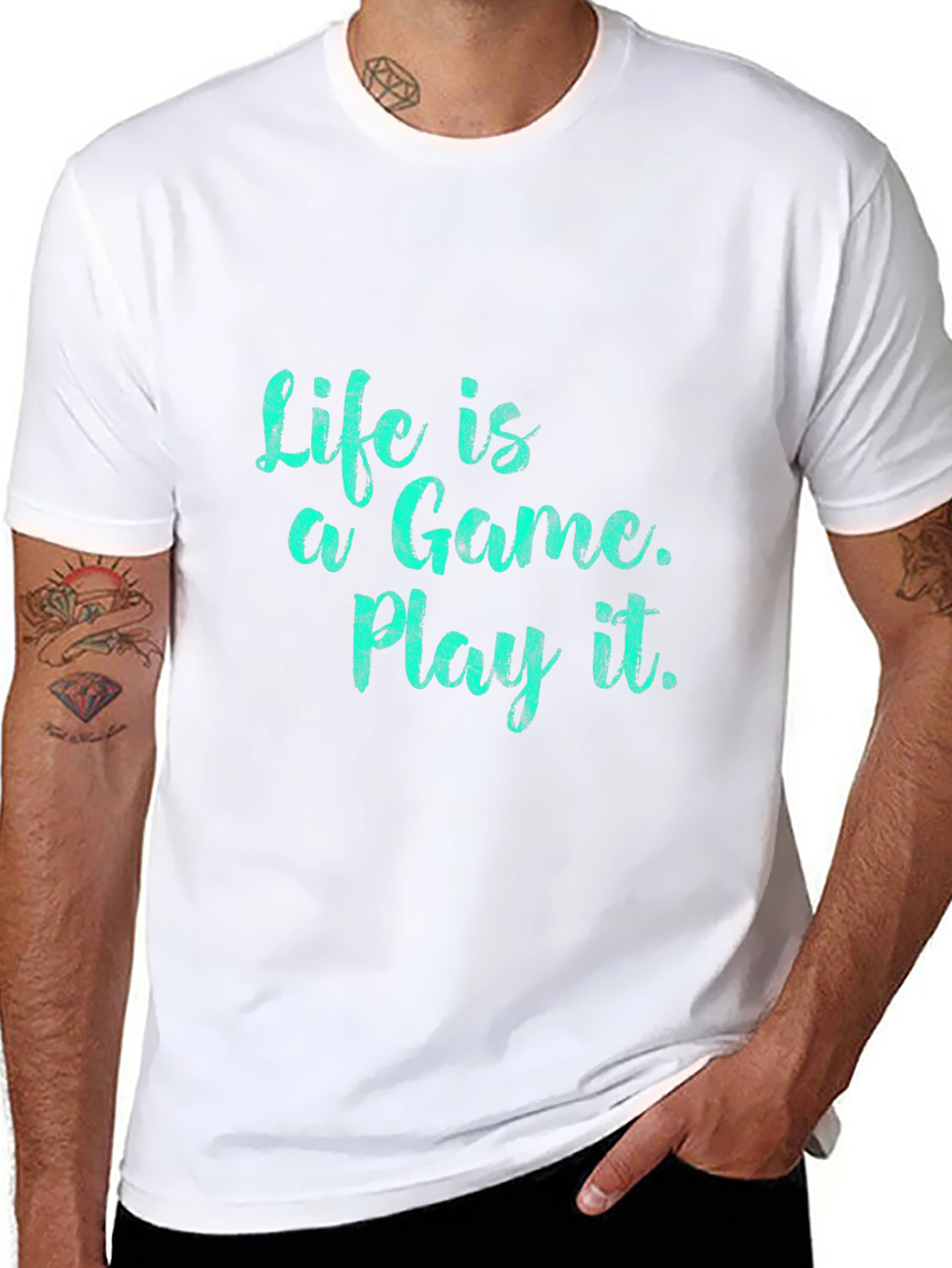 Life is a Game Black T-Shirt