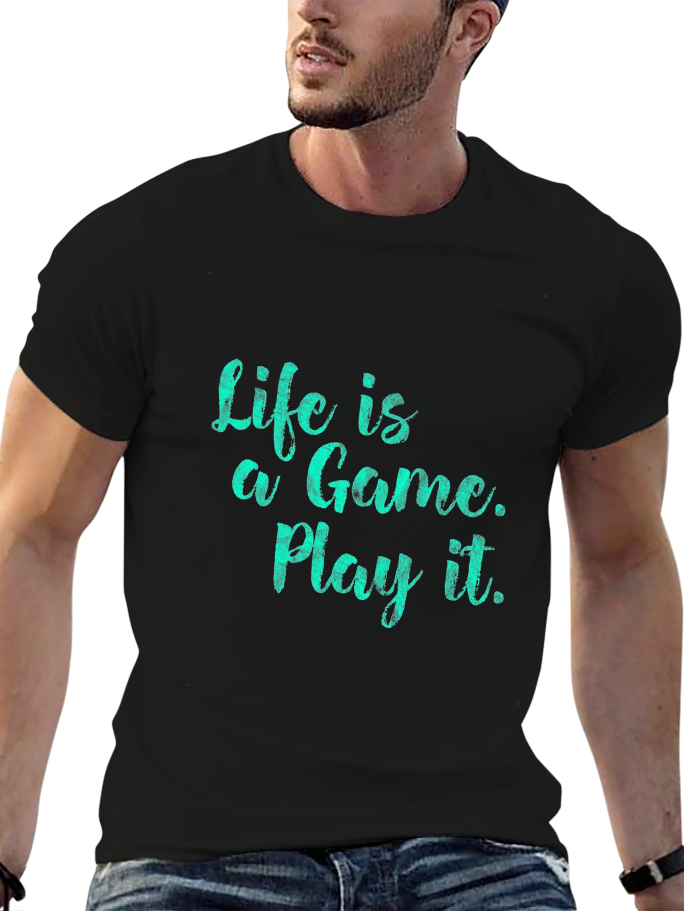 Life is a Game Black T-Shirt