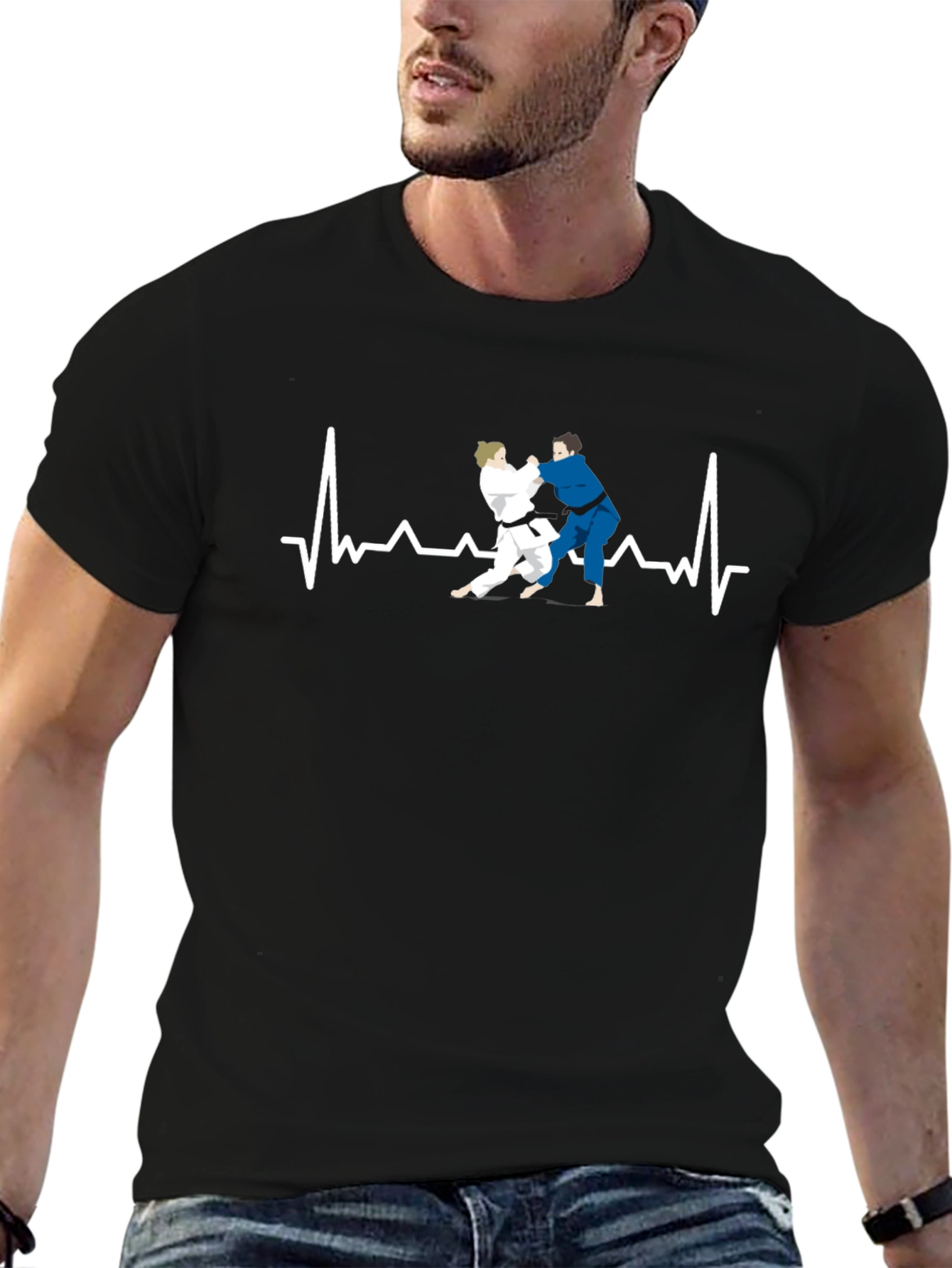 Judo Heartbeat T-Shirt - Martial Arts Graphic Tee