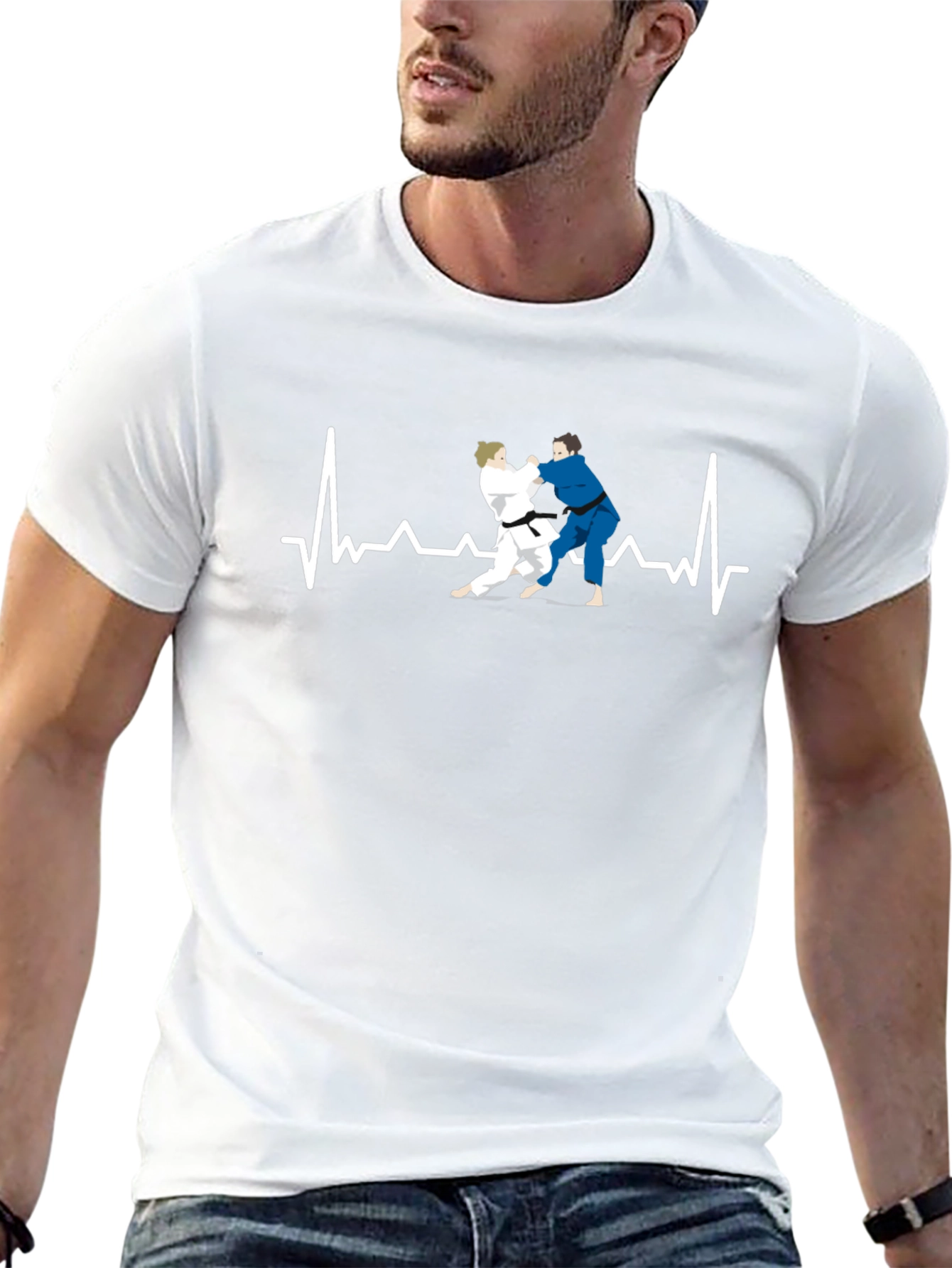 Judo Heartbeat T-Shirt - Martial Arts Graphic Tee