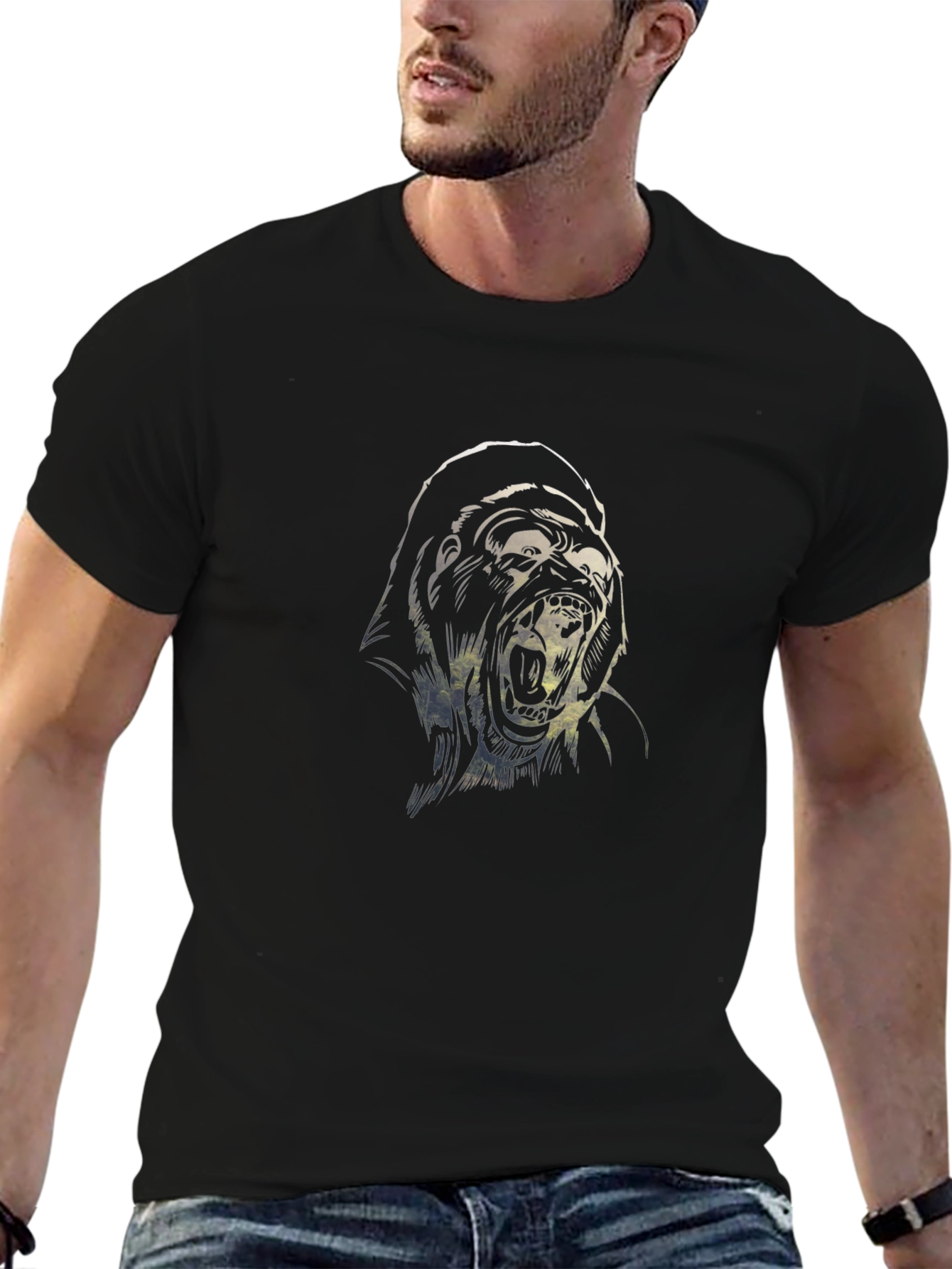 Gorilla Graphic T-Shirt - Bold & Edgy Design