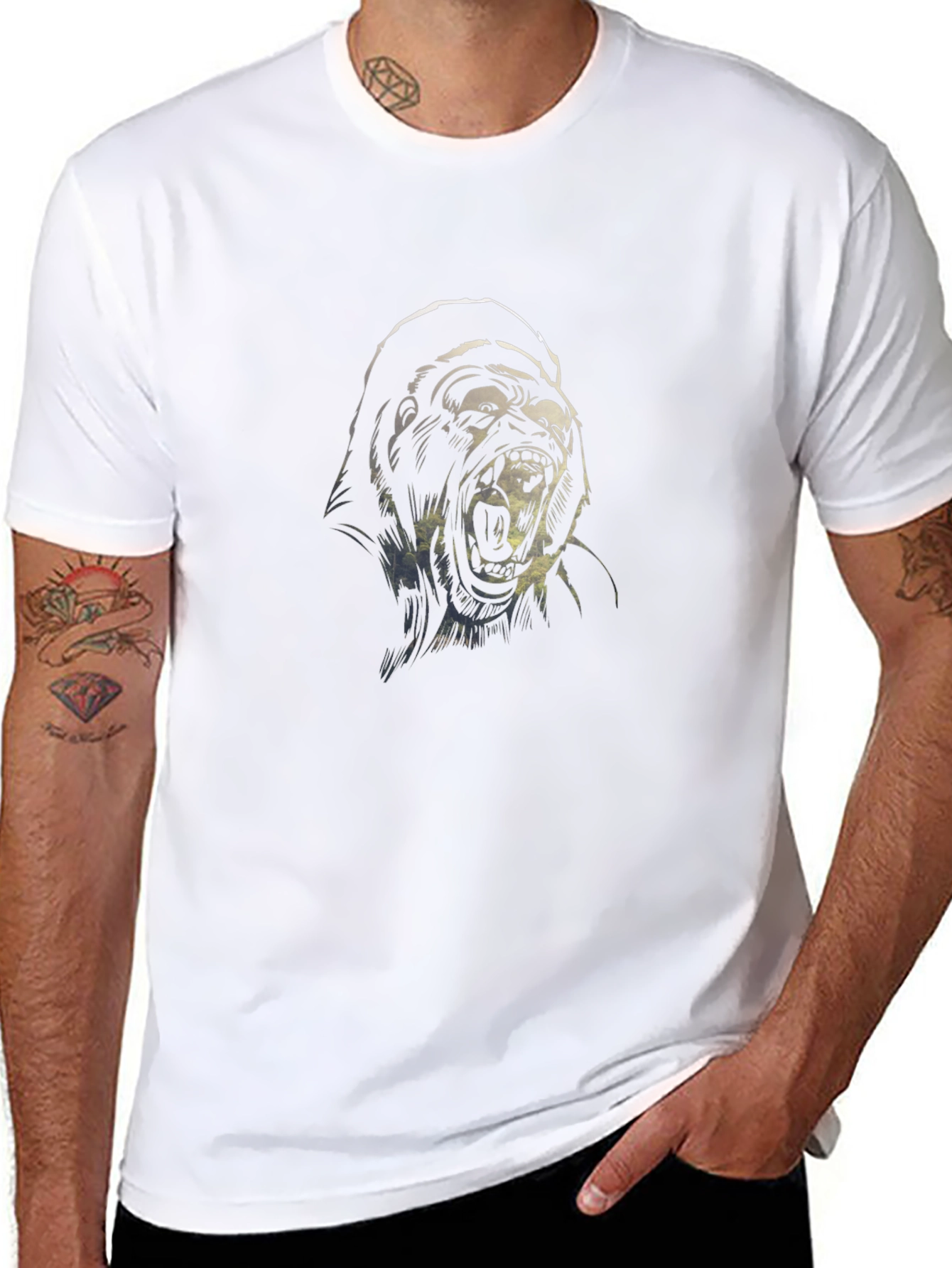 Gorilla Graphic T-Shirt - Bold & Edgy Design
