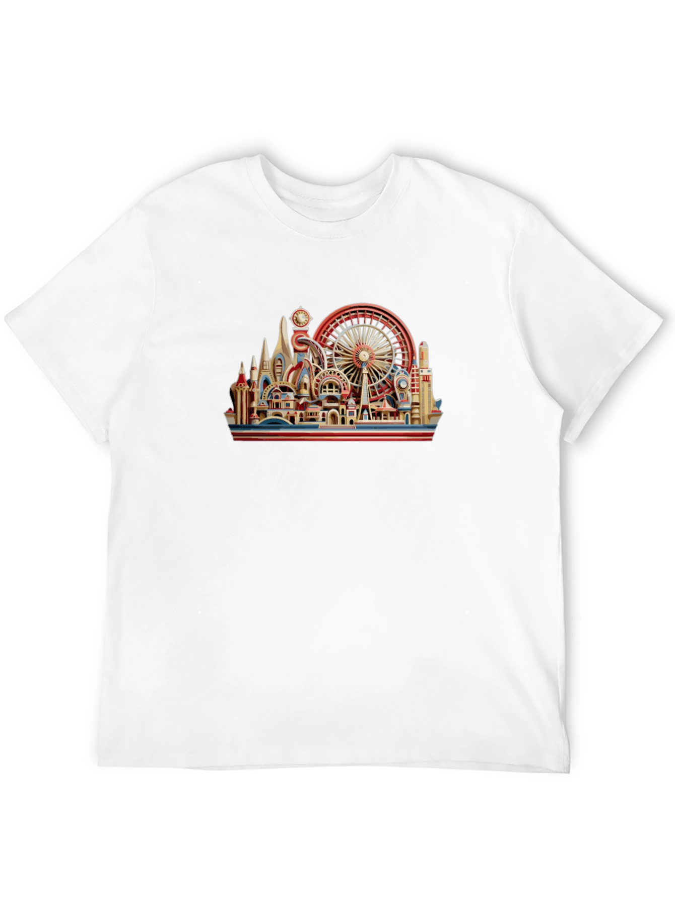 Architectural Landmark Graphic Black T-Shirt