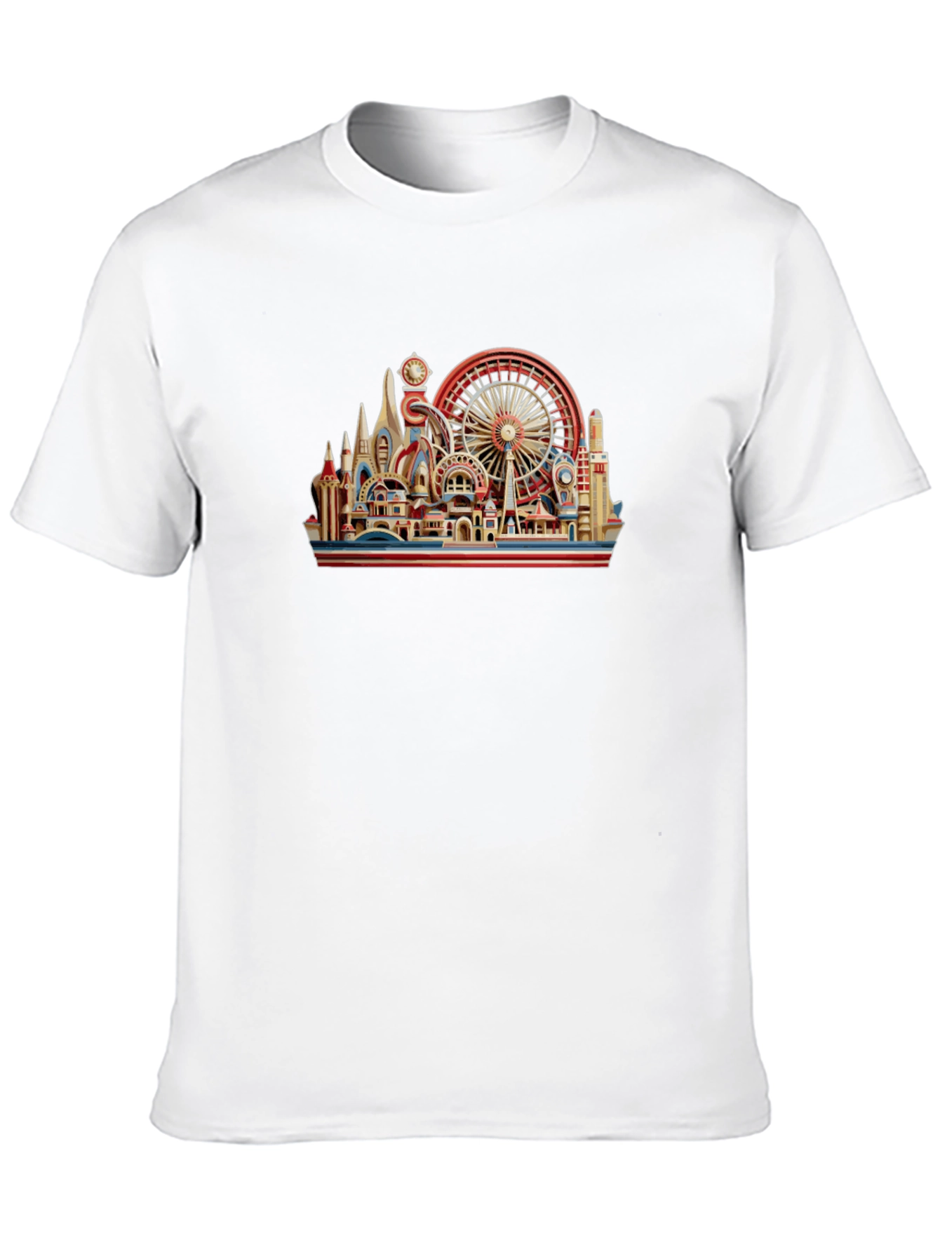 Architectural Landmark Graphic Black T-Shirt
