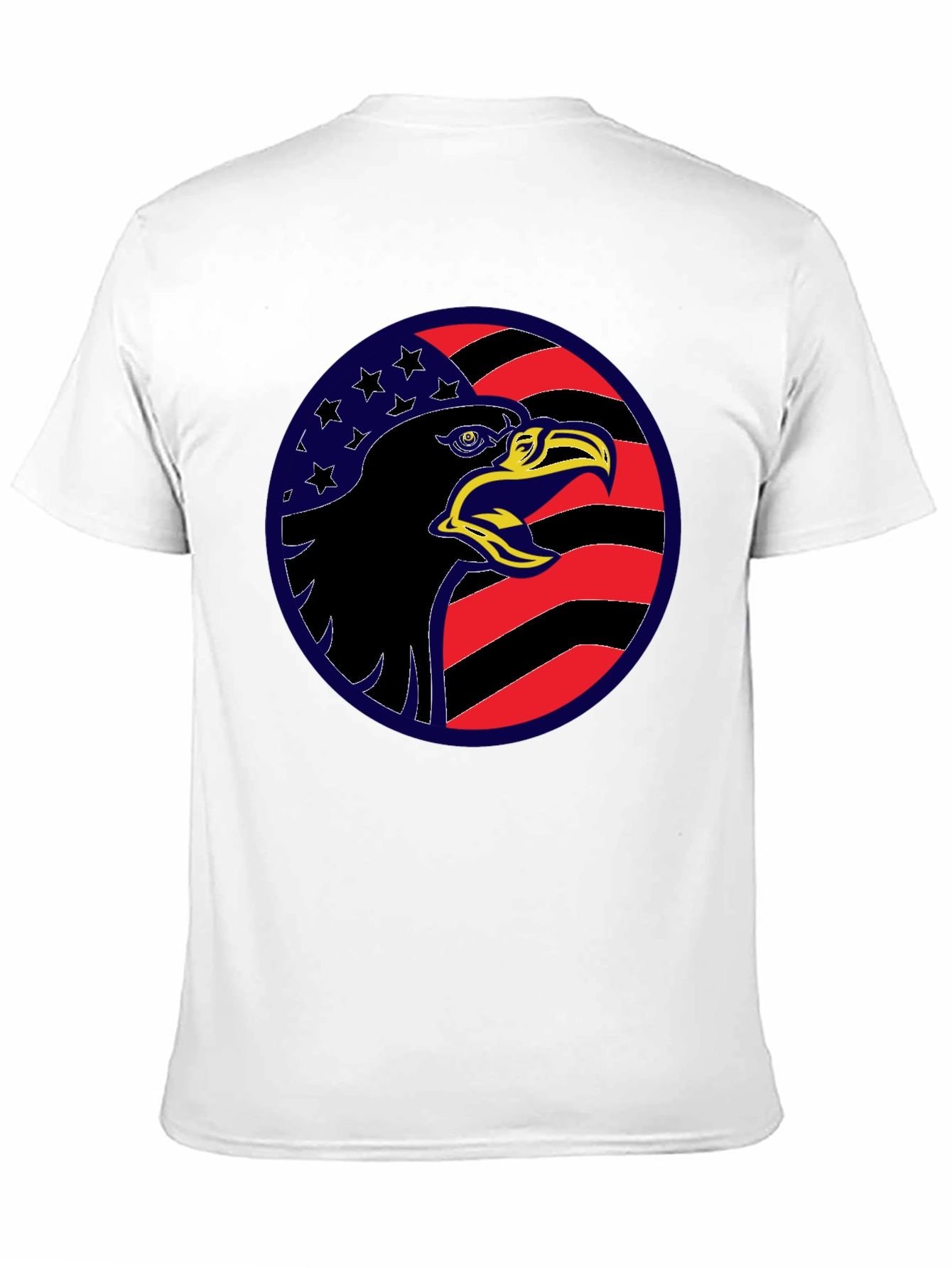 Eagle USA Flag Graphic Black T-Shirt