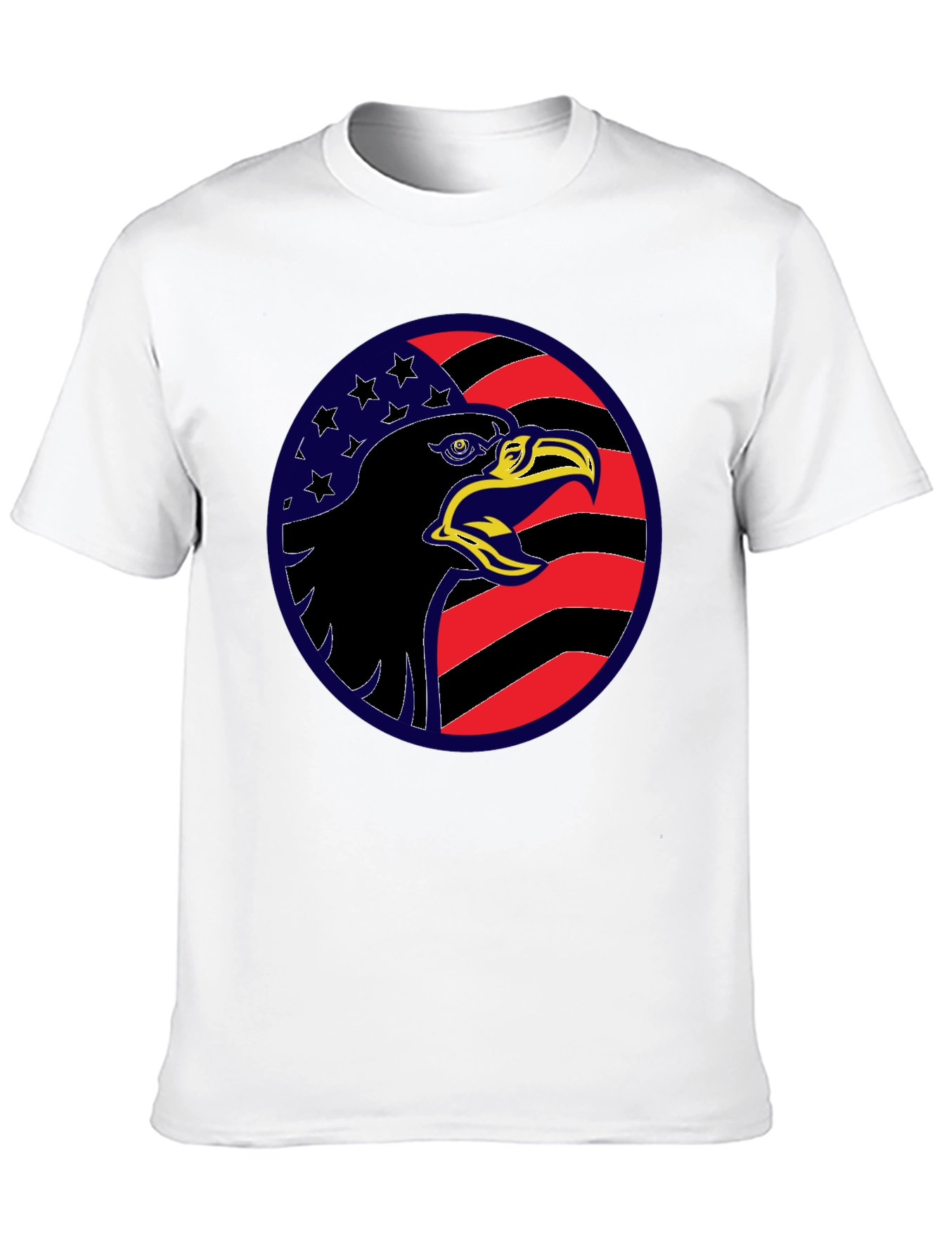 Eagle USA Flag Graphic Black T-Shirt