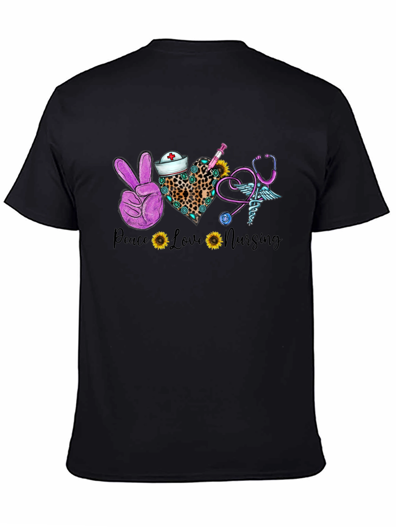 Peace Love Nursing T-Shirt - Nurse Appreciation Tee