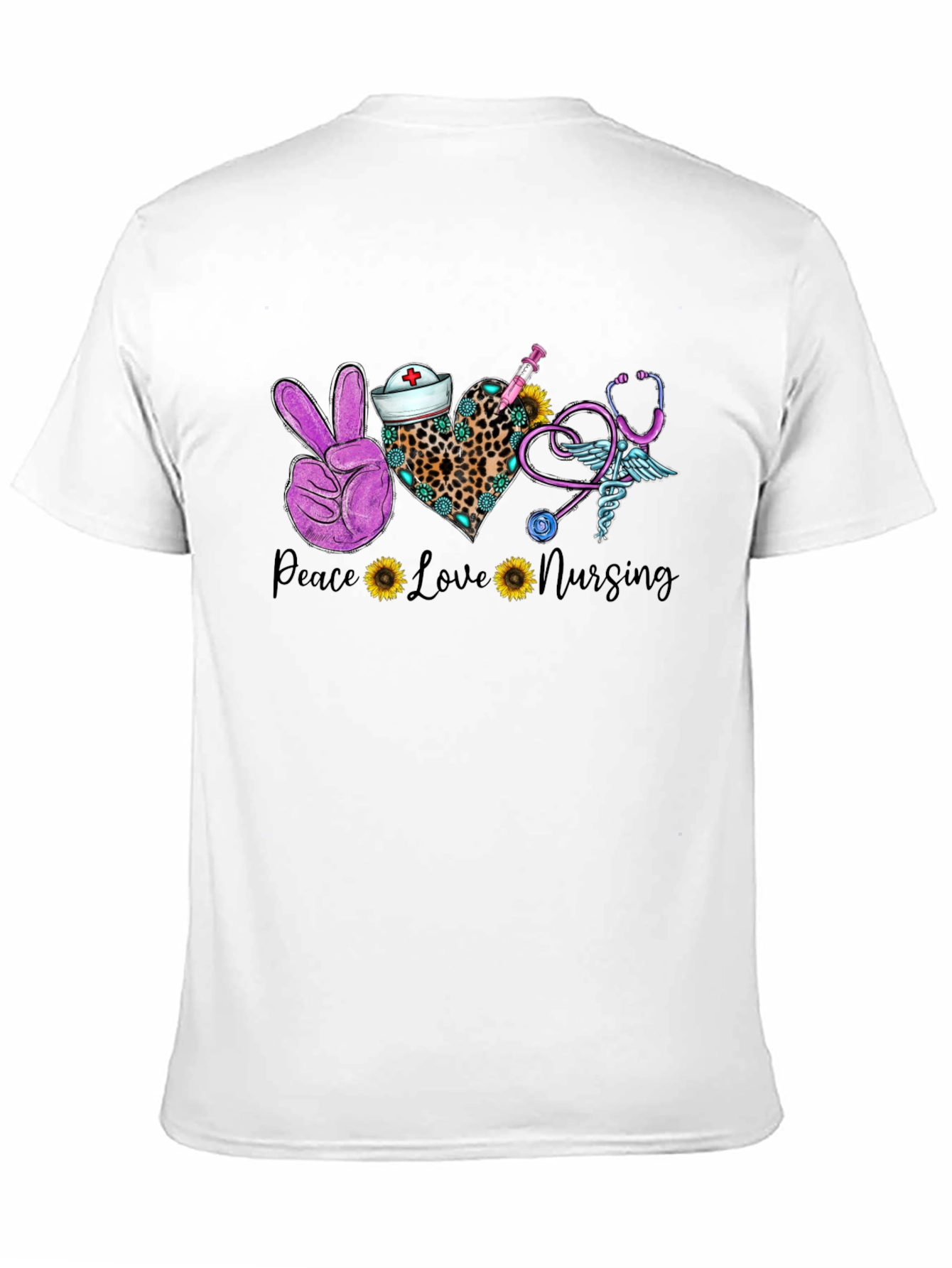 Peace Love Nursing T-Shirt - Nurse Appreciation Tee
