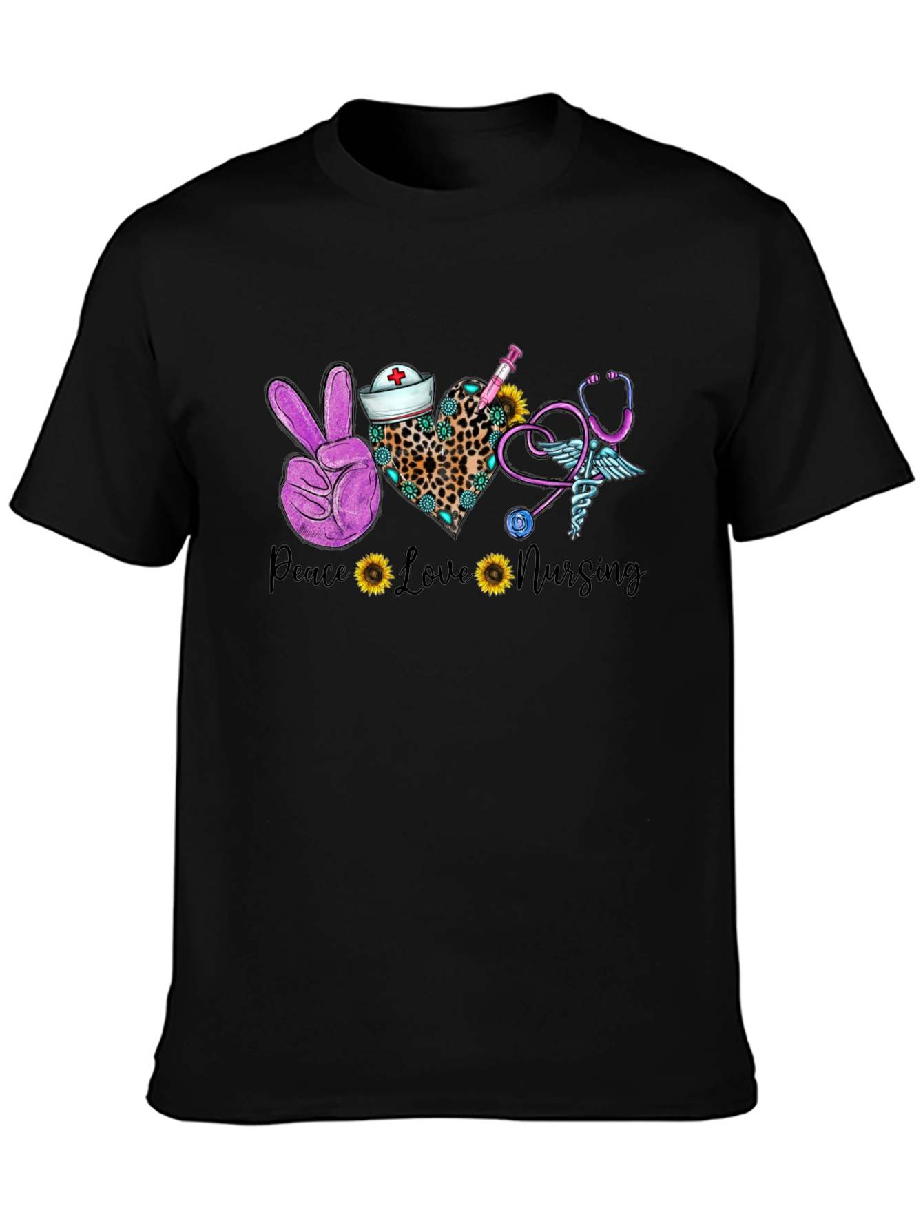 Peace Love Nursing T-Shirt - Nurse Appreciation Tee