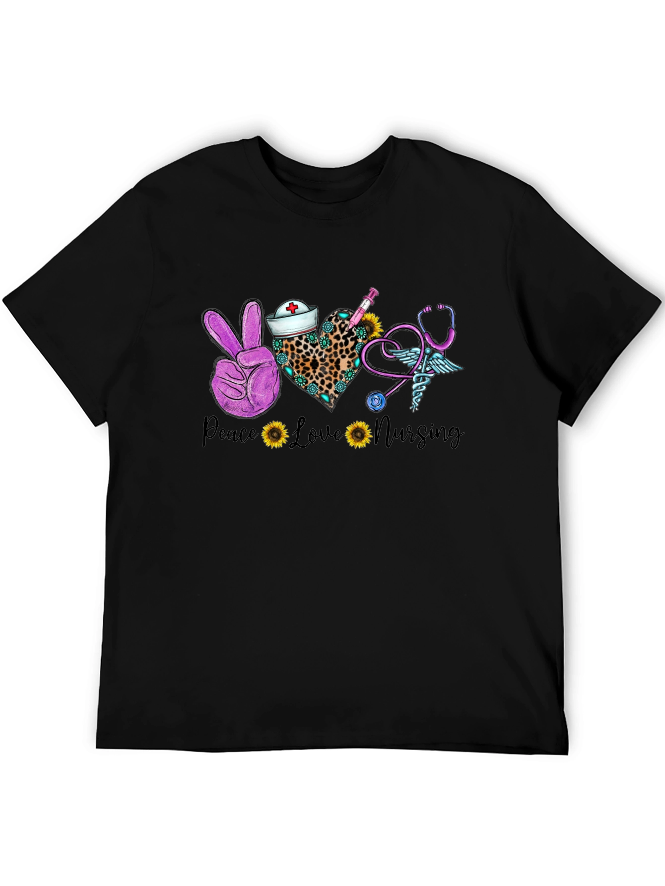Peace Love Nursing T-Shirt - Nurse Appreciation Tee