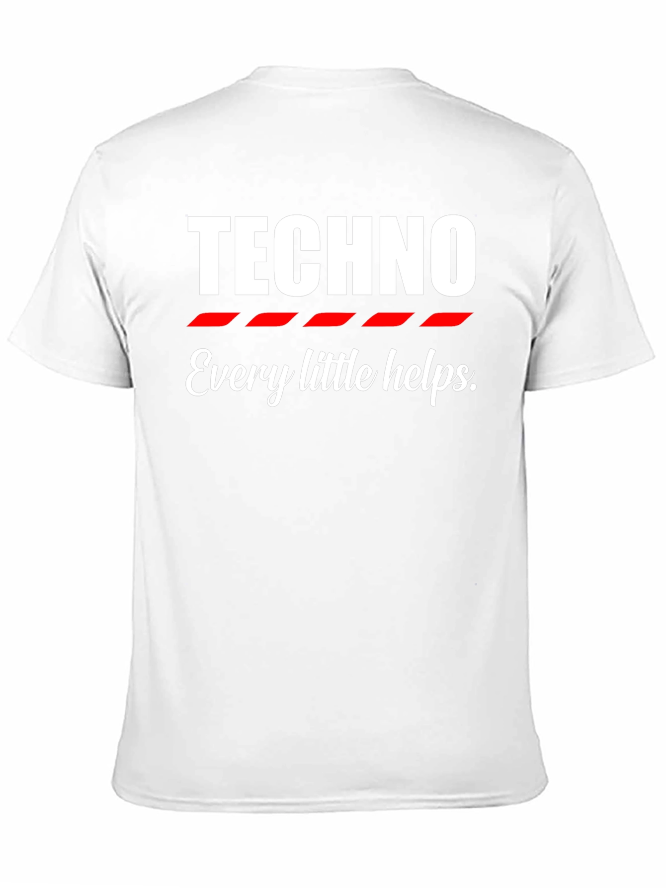 Techno Every Little Helps Black Graphic Tee