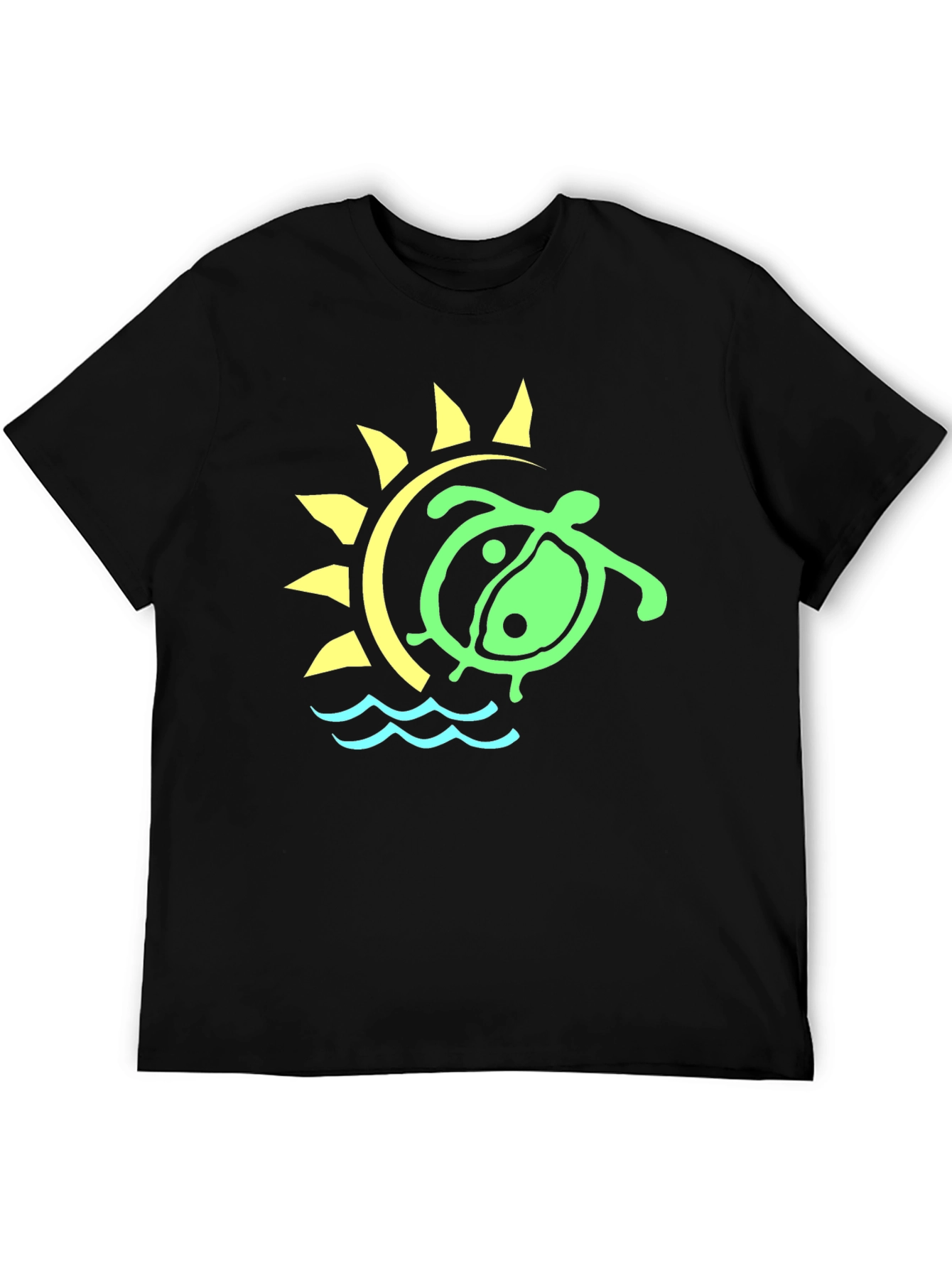 Turtle Sun Graphic Tee - Casual Style