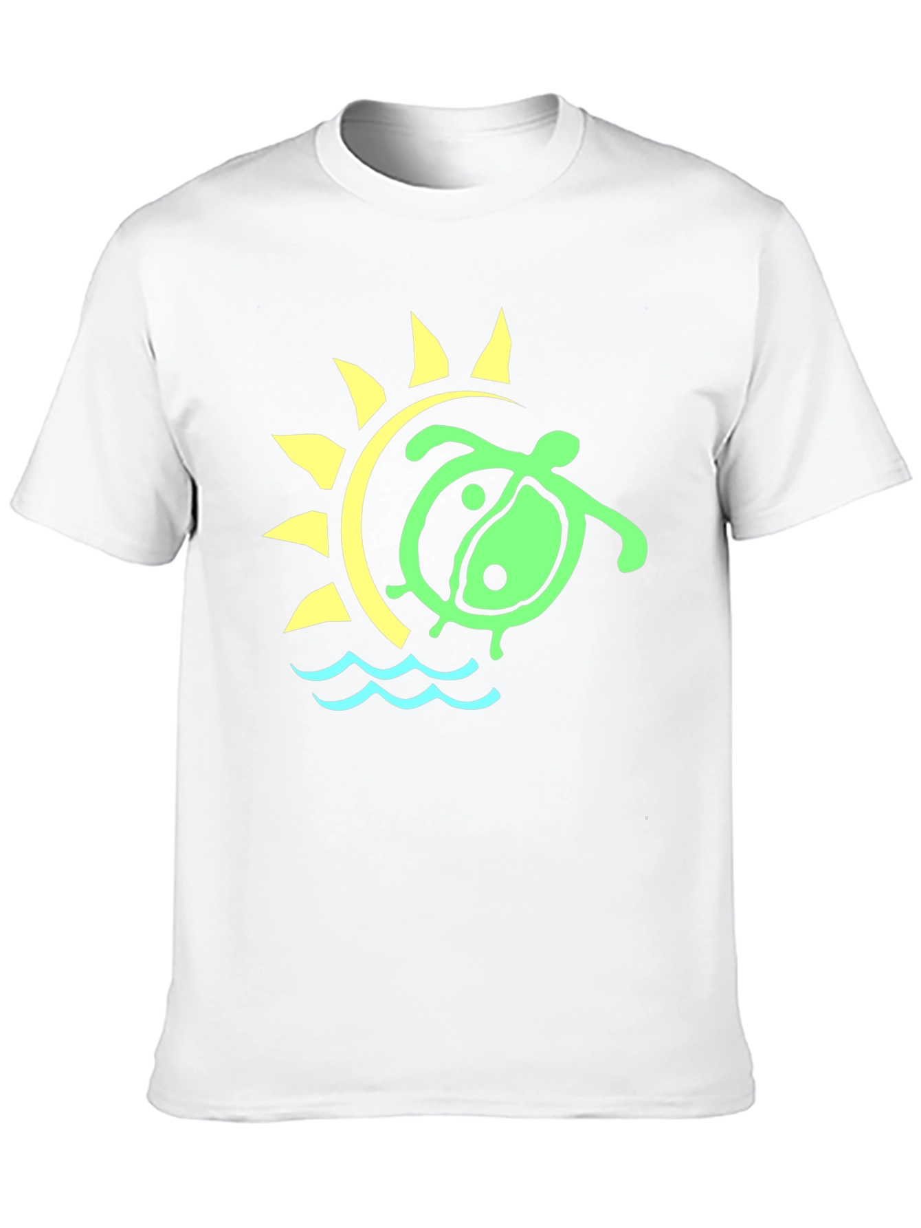 Turtle Sun Graphic Tee - Casual Style