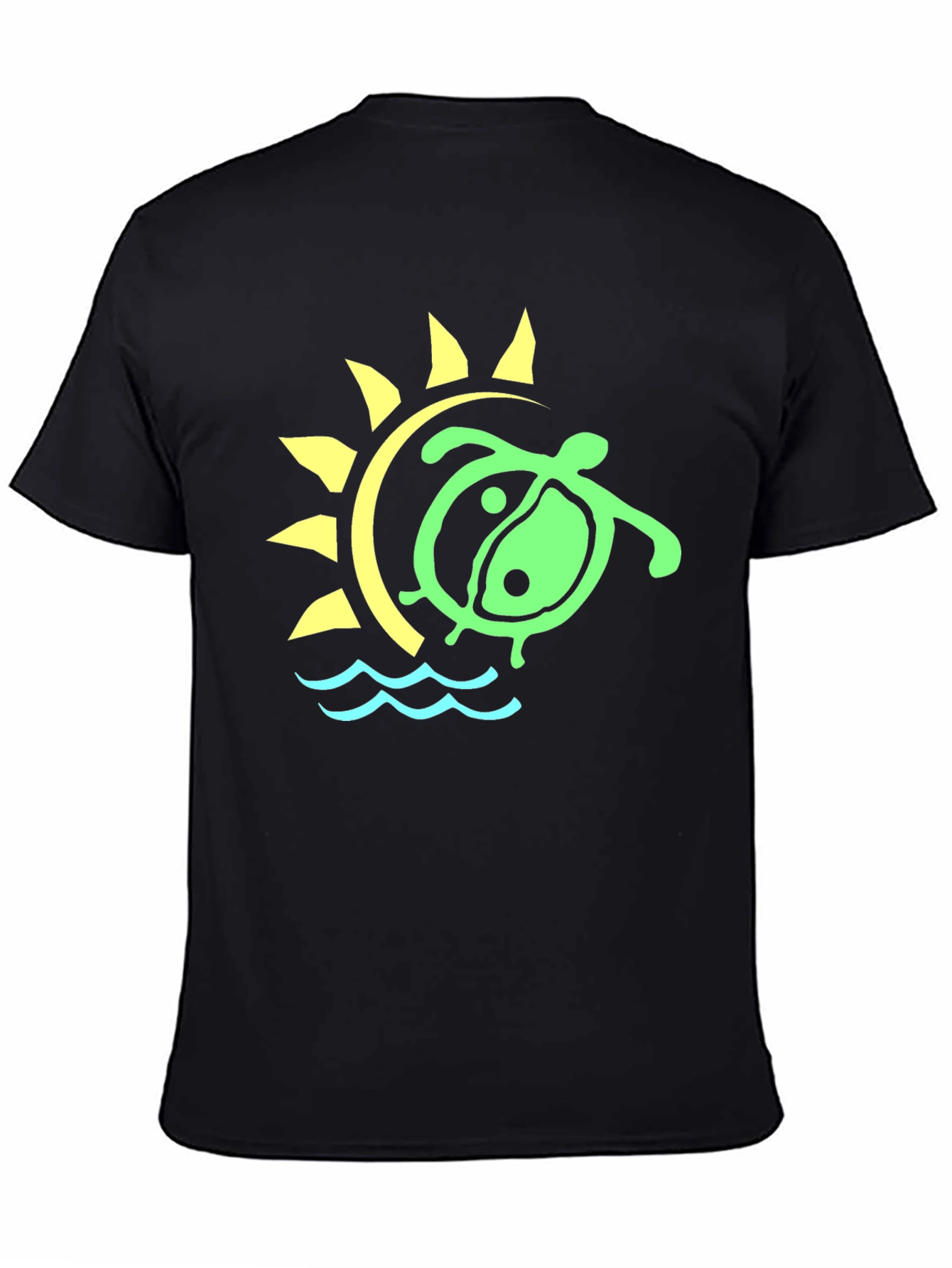 Turtle Sun Graphic Tee - Casual Style