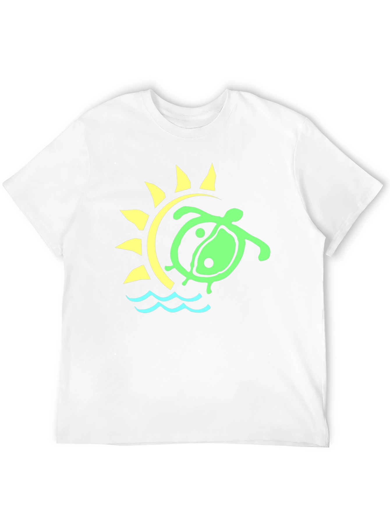Turtle Sun Graphic Tee - Casual Style