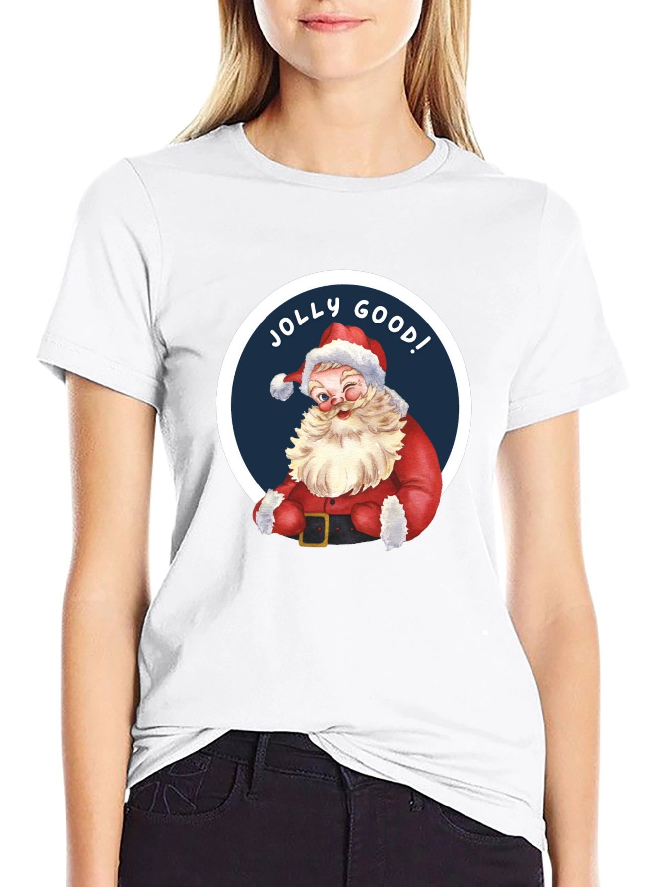 Jolly Good! Santa Graphic T-Shirt