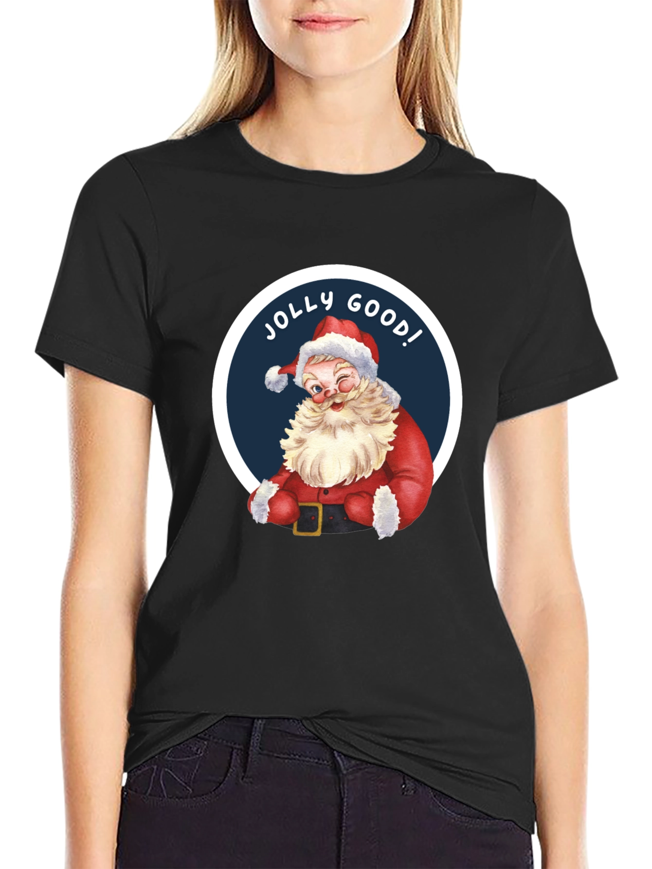Jolly Good! Santa Graphic T-Shirt