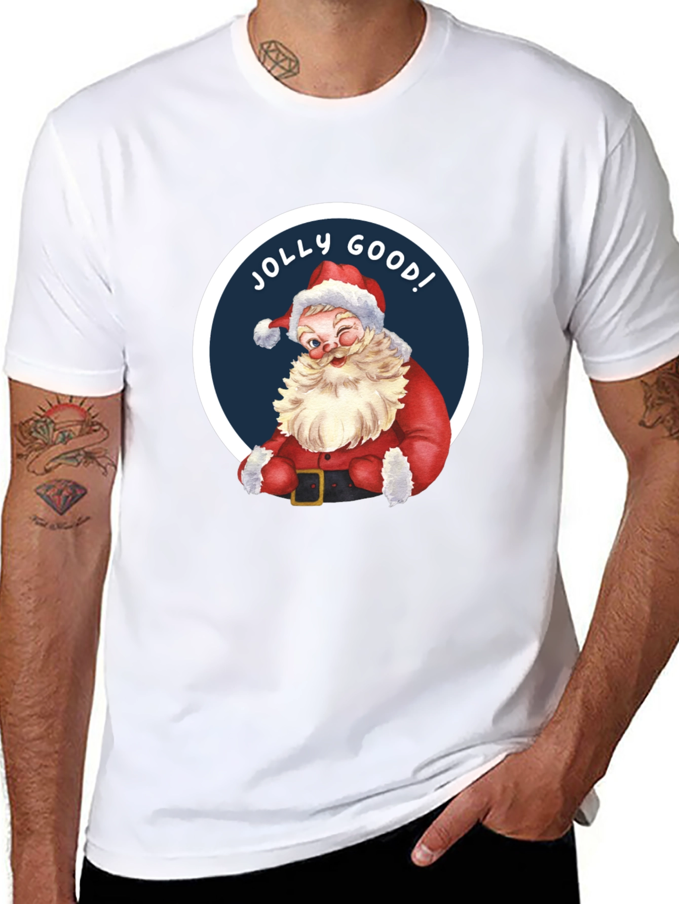 Jolly Good! Santa Graphic T-Shirt