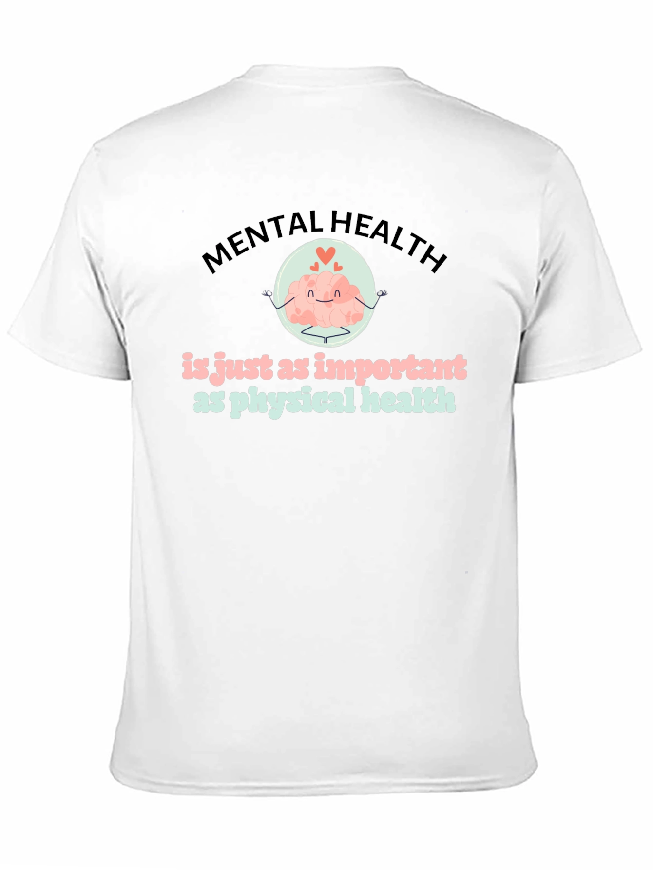 Mental Health Matters T-Shirt Brain Cartoon Design