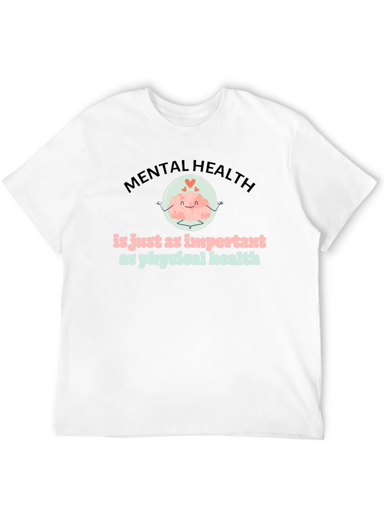 Mental Health Matters T-Shirt Brain Cartoon Design