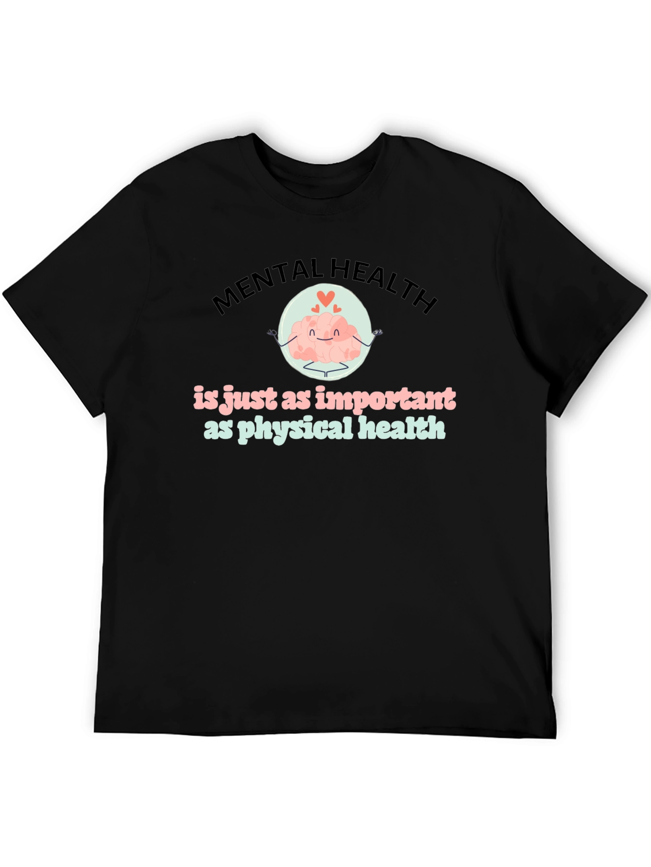 Mental Health Matters T-Shirt Brain Cartoon Design