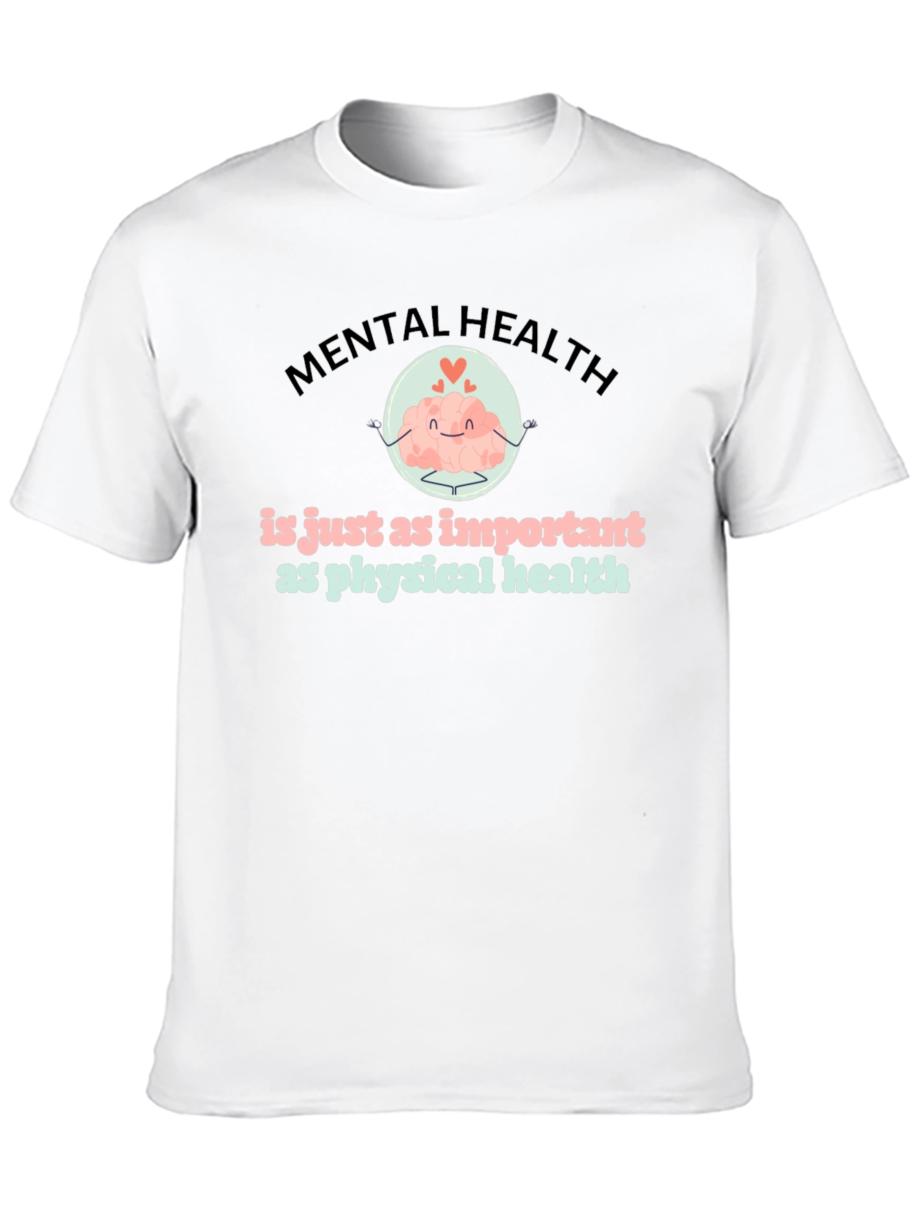 Mental Health Matters T-Shirt Brain Cartoon Design