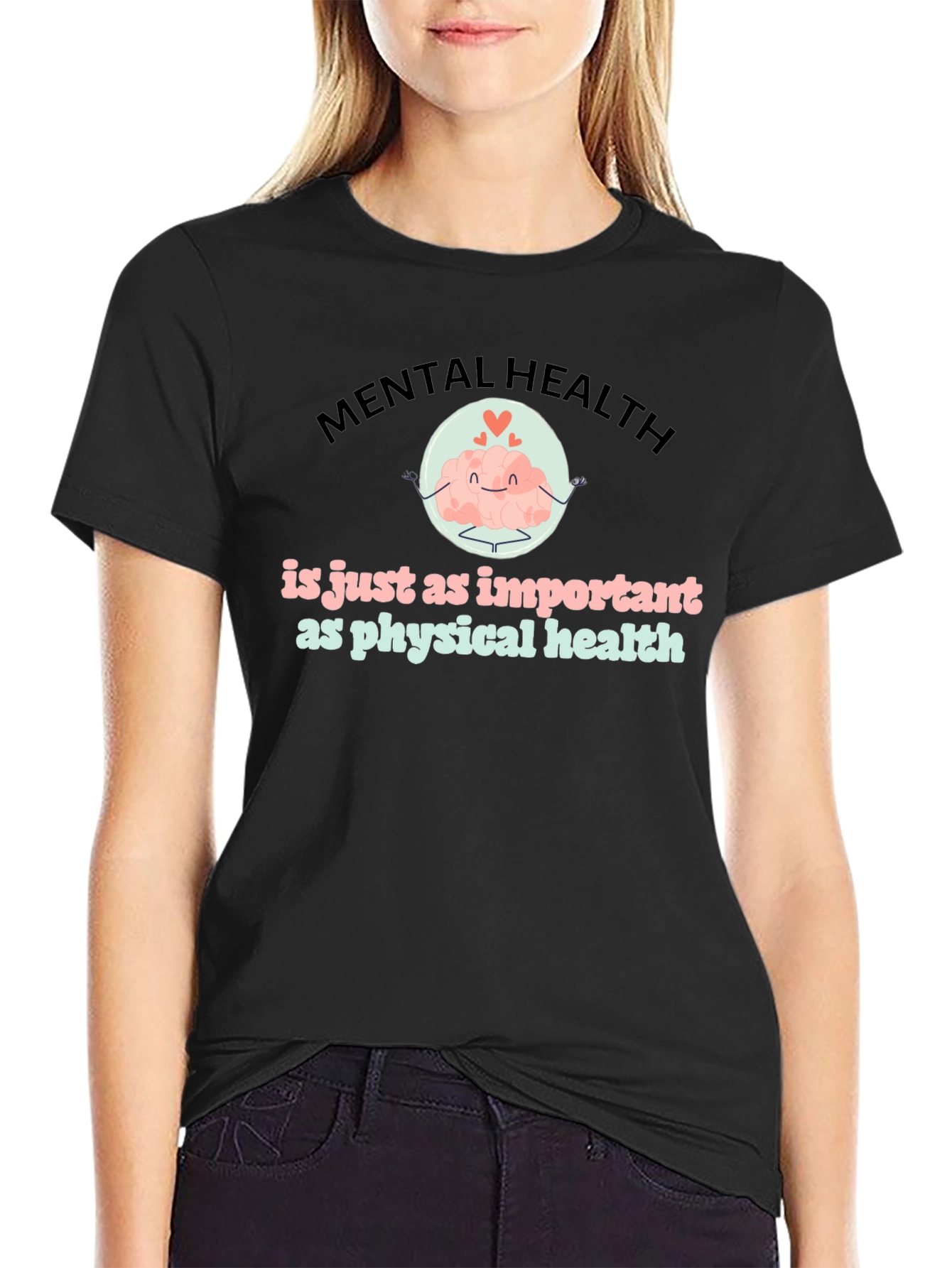 Mental Health Matters T-Shirt Brain Cartoon Design