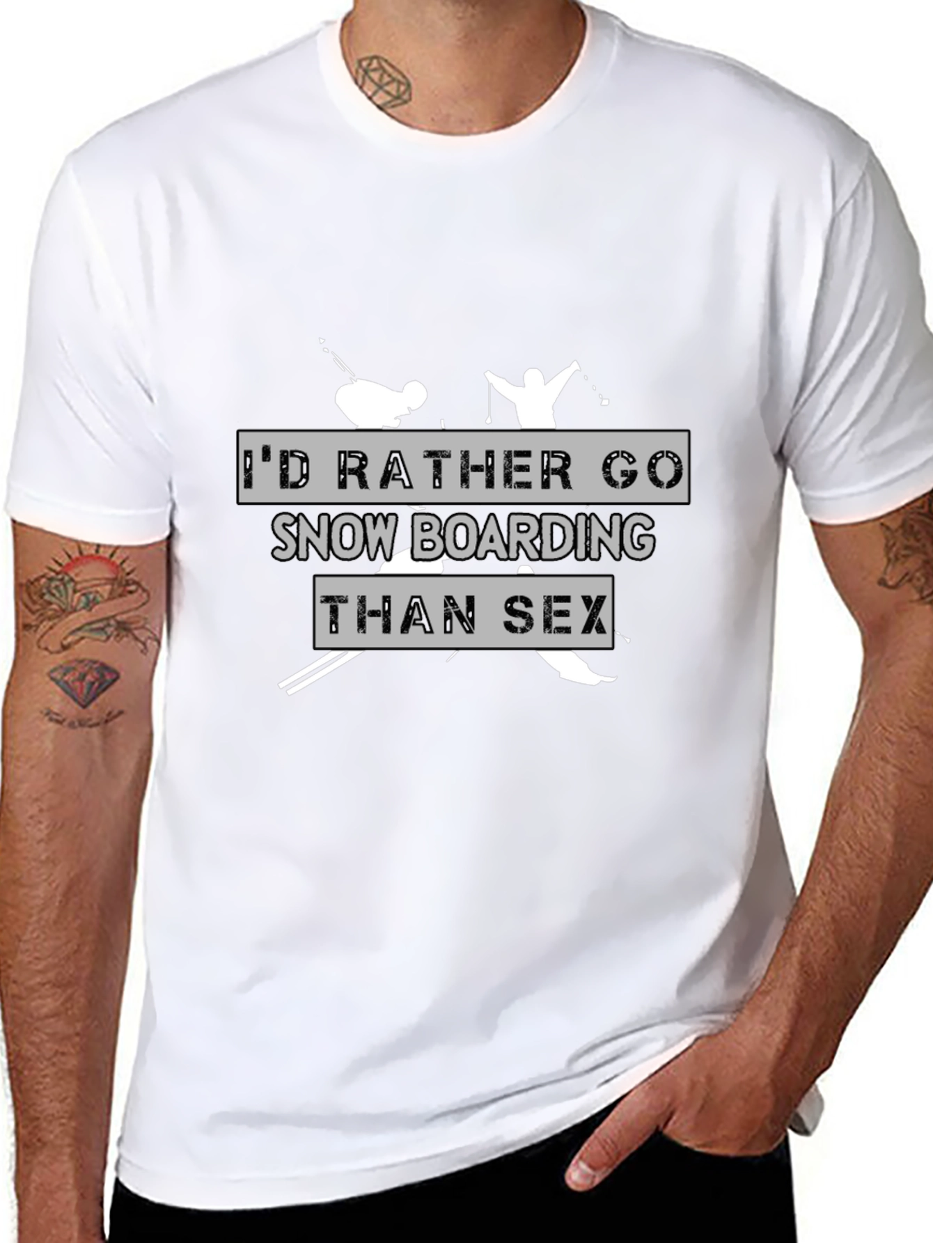 Funny Snowboarding T-Shirt