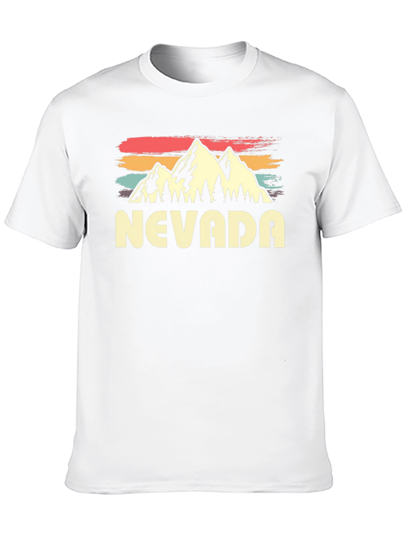 Nevada Retro Graphic Tee - Mountain Design