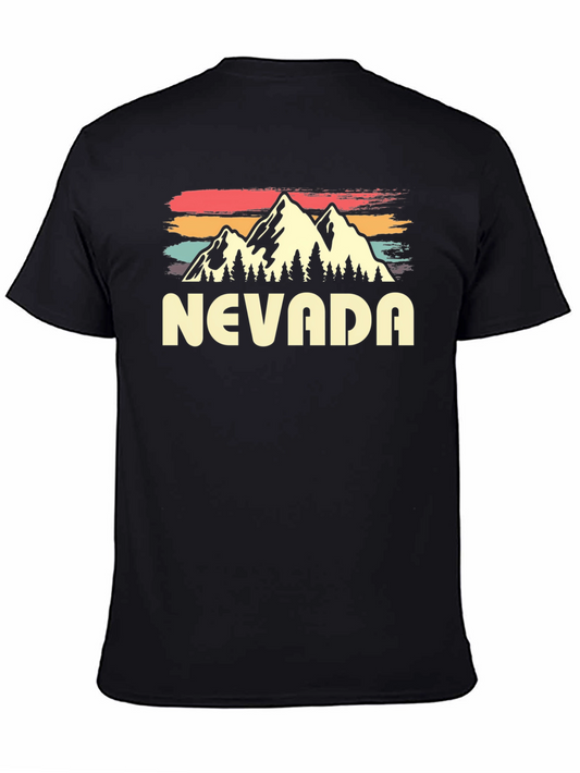 Nevada Retro Graphic Tee - Mountain Design